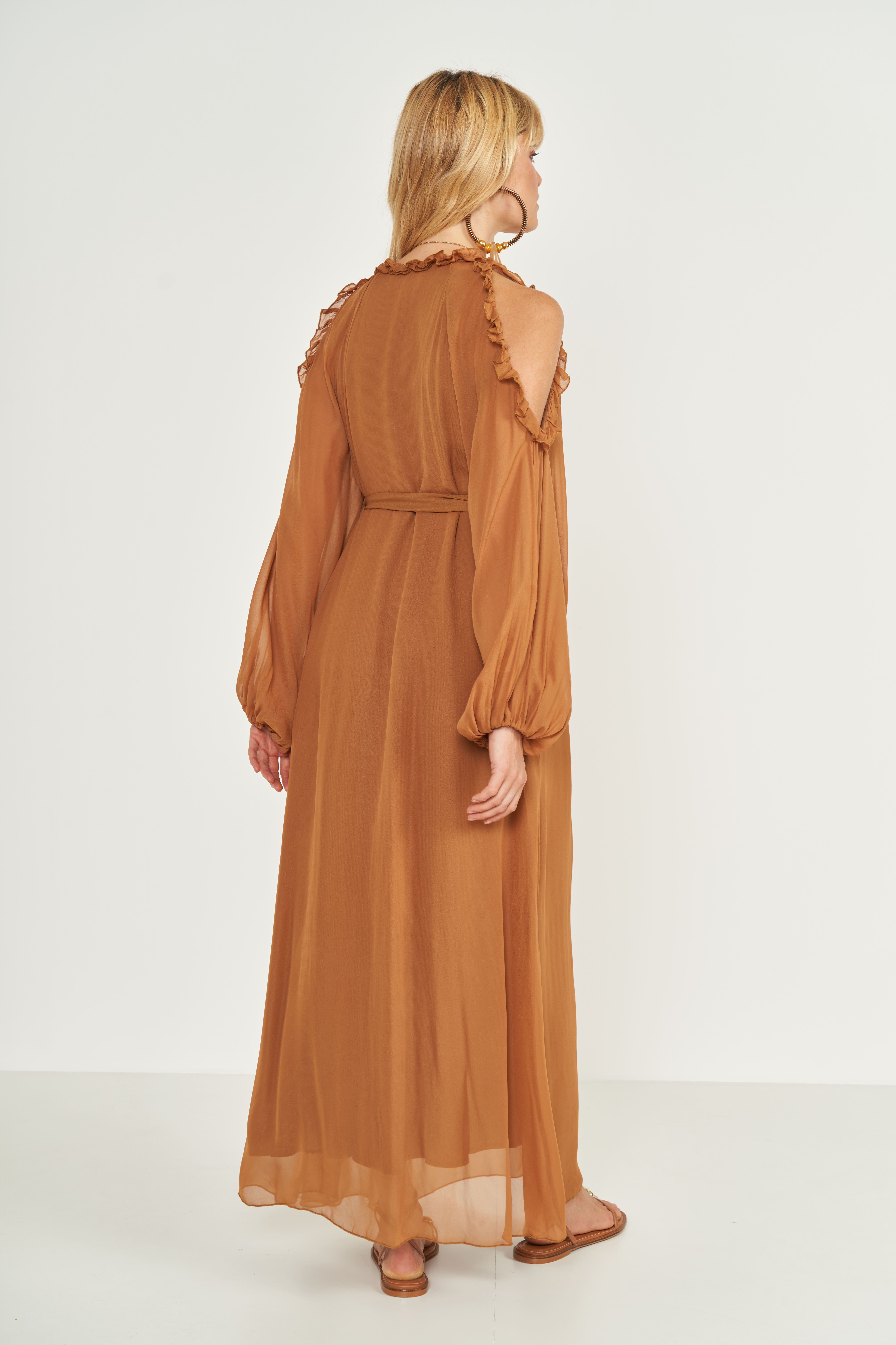 VESTIDO COLCCI G MARROM EVERMORE