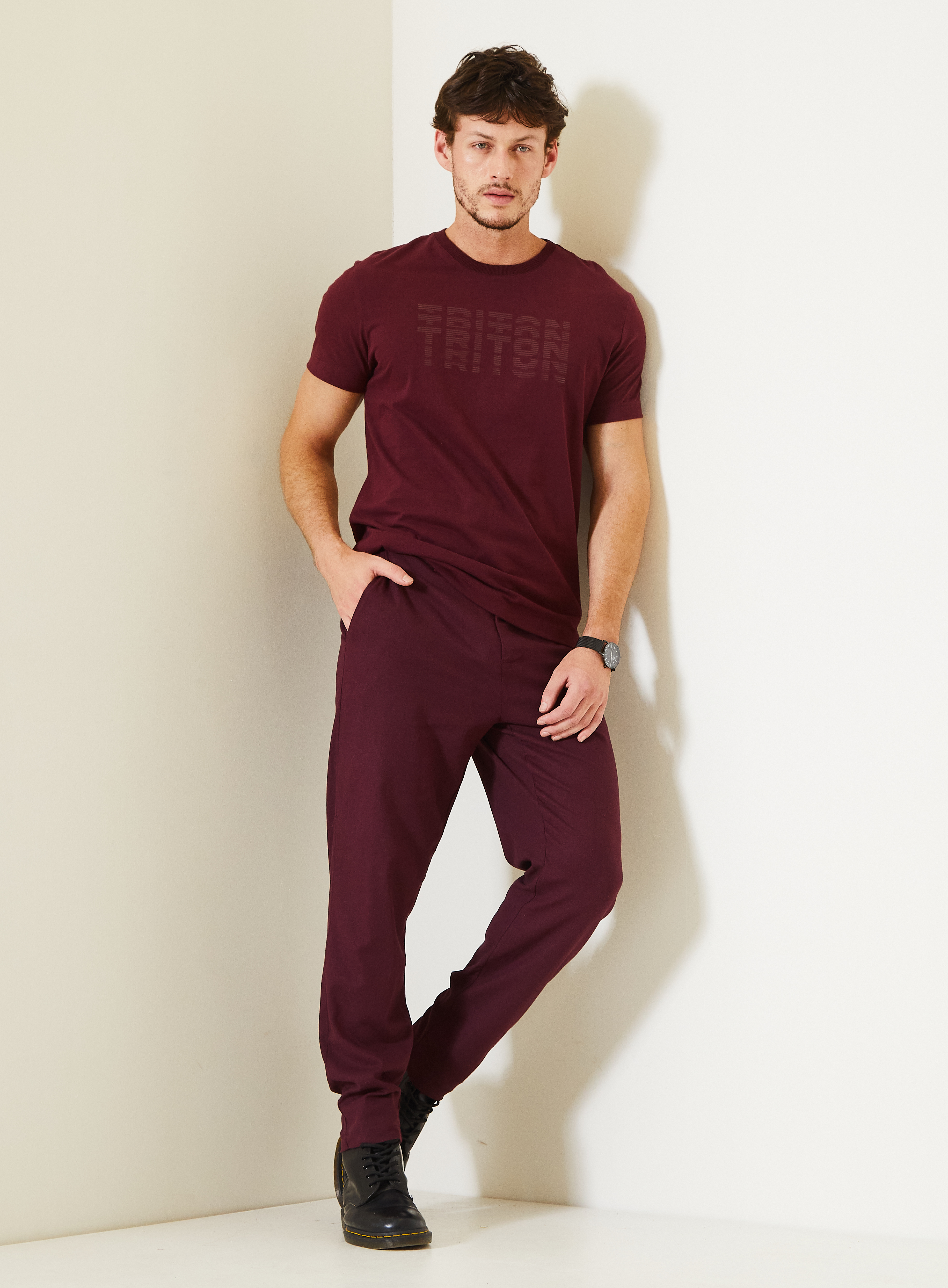 CAMISETA TRITON G BEGE INCENSE