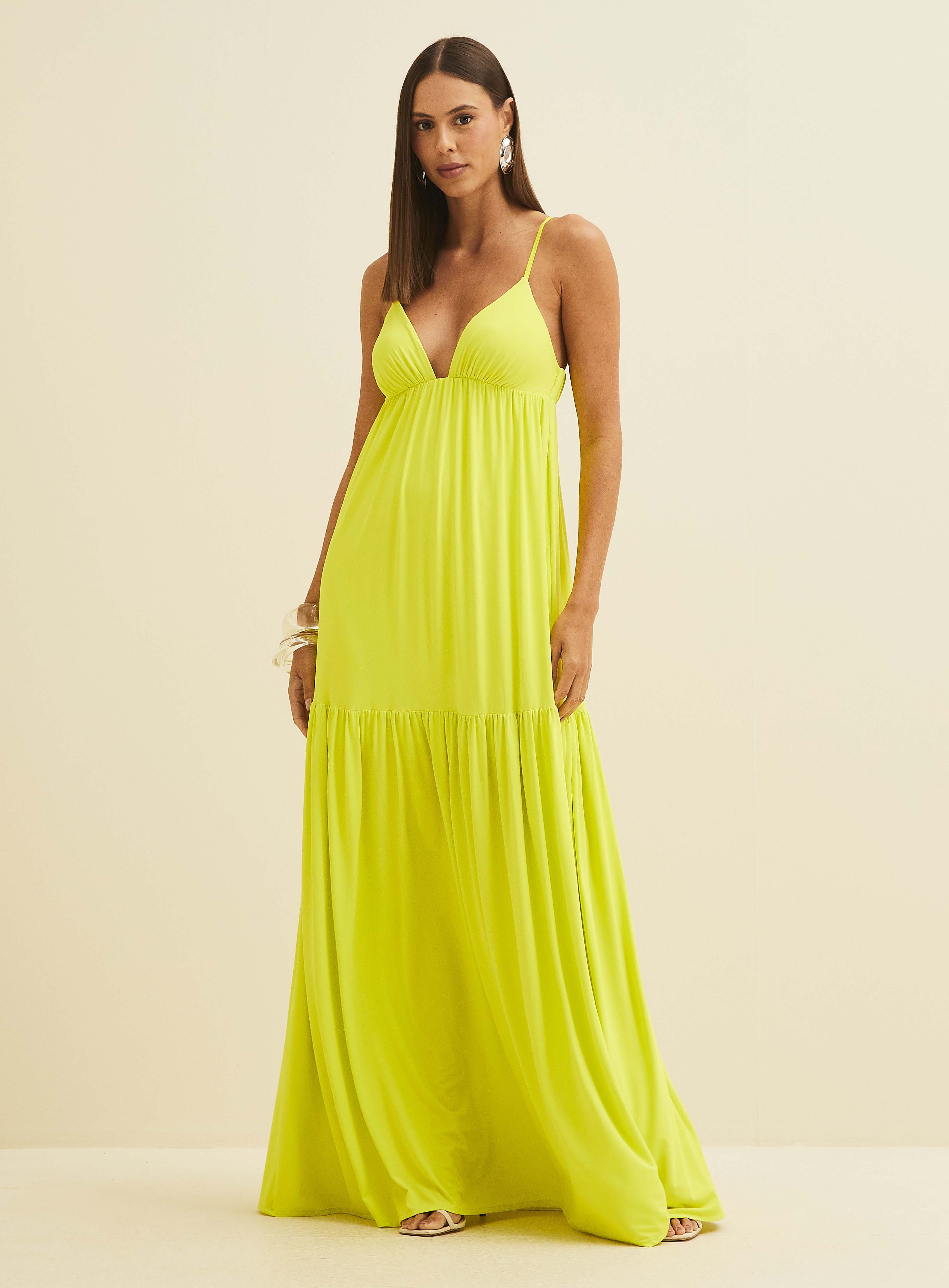 VESTIDO FORUM PP AMARELO ILHA