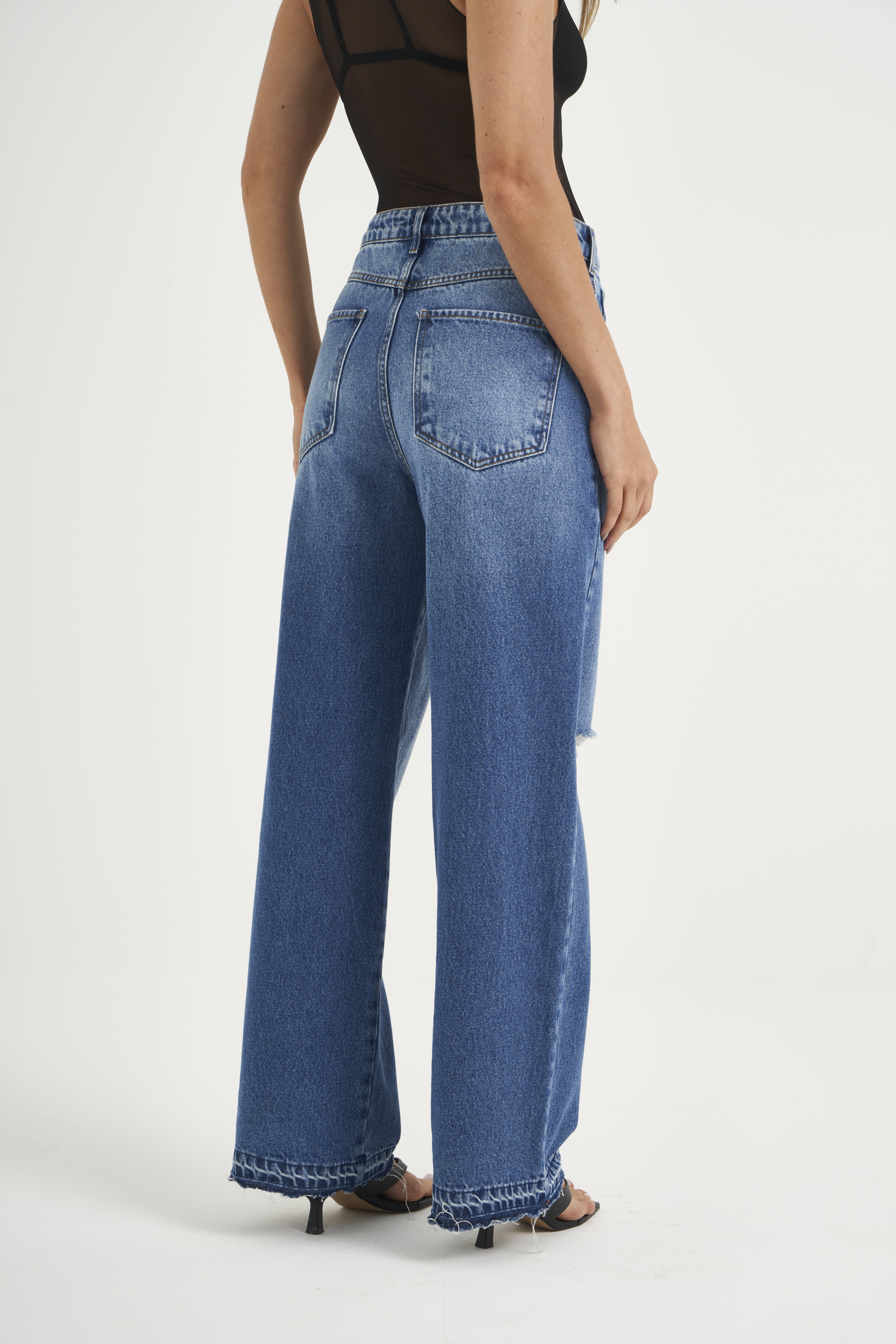 CALÇA JEANS BRUNA LOW 42 INDIGO