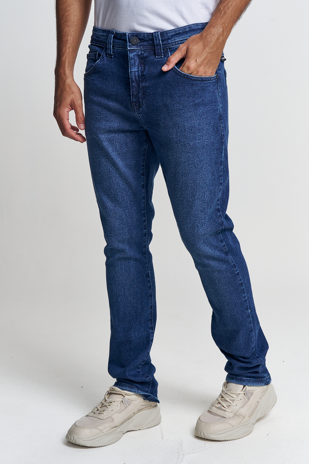 CALÇA JEANS GILSON SLIM 42 INDIGO