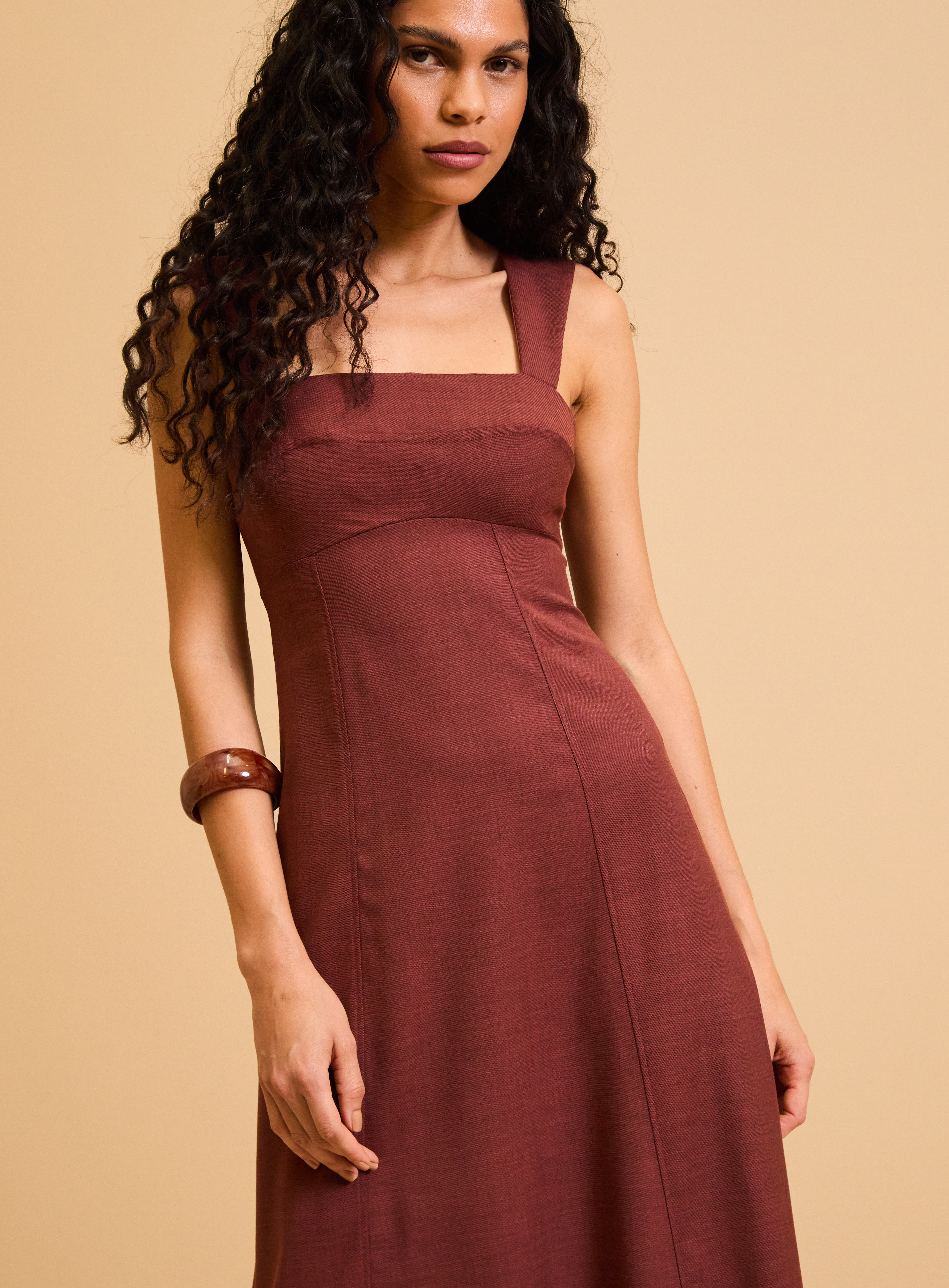 VESTIDO FORUM G VERMELHO/PRETO