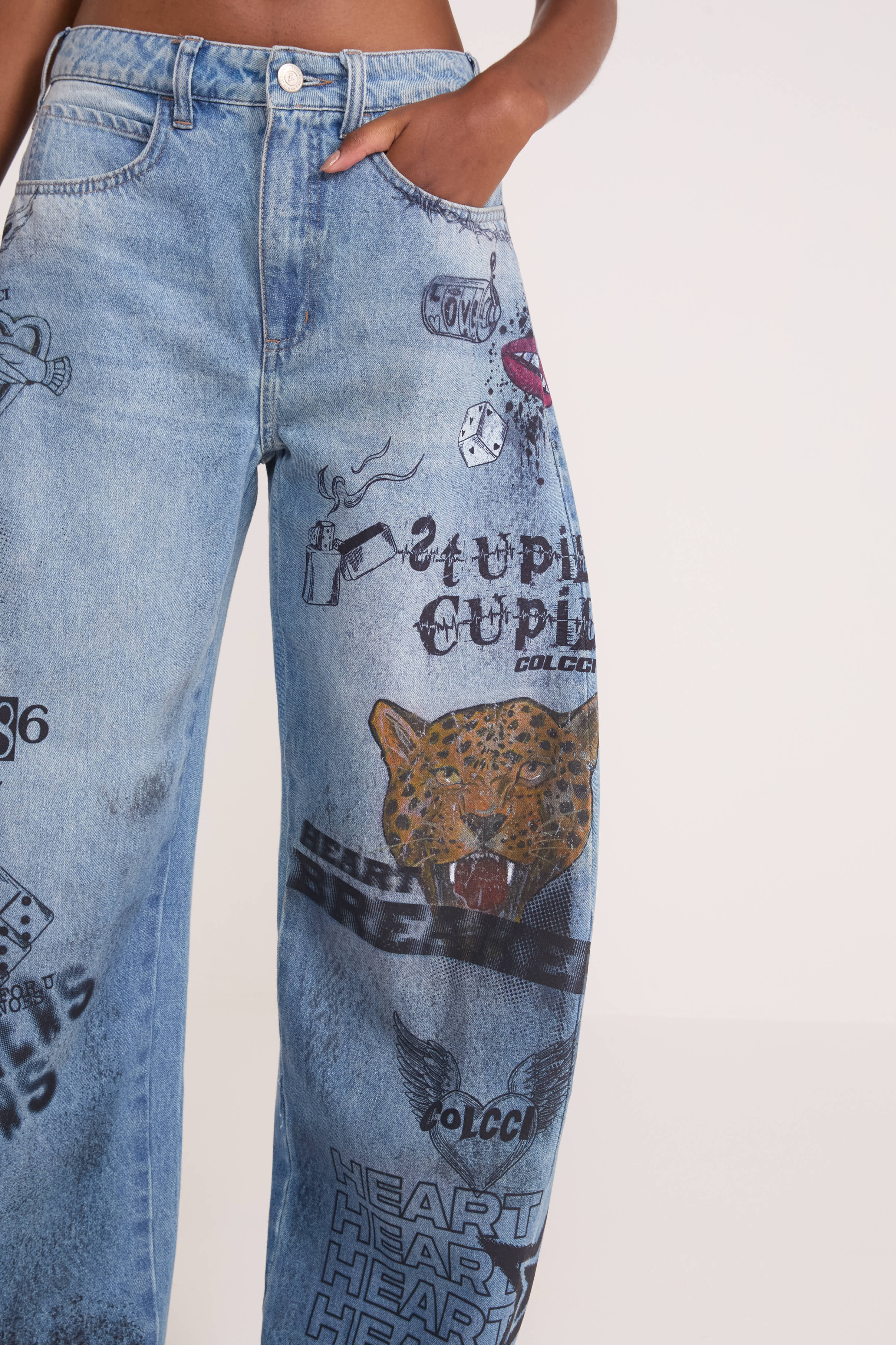 CALÇA JEANS BARRIL 40 NAO ESTAMP