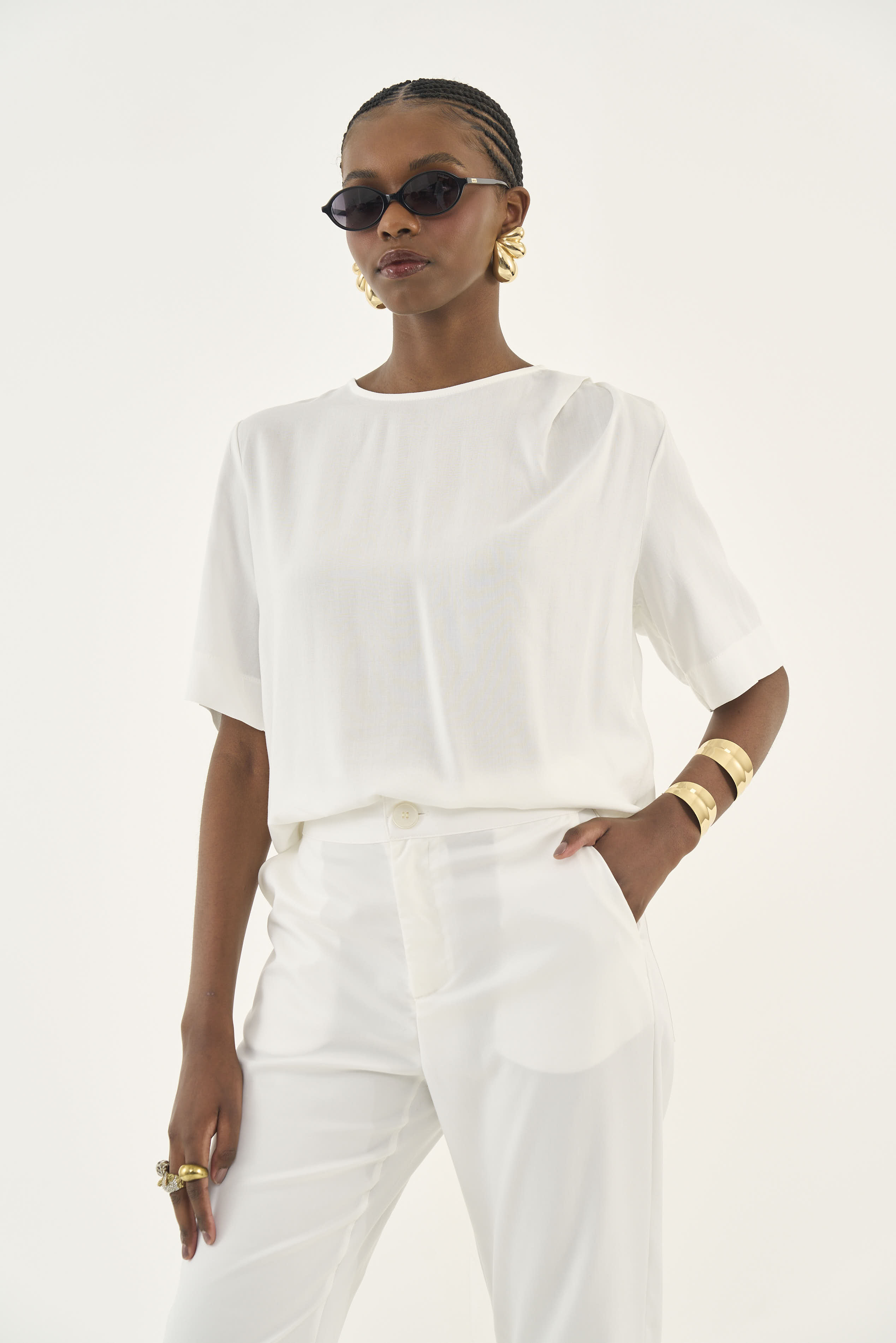 BLUSA COLCCI G MARROM MIELE