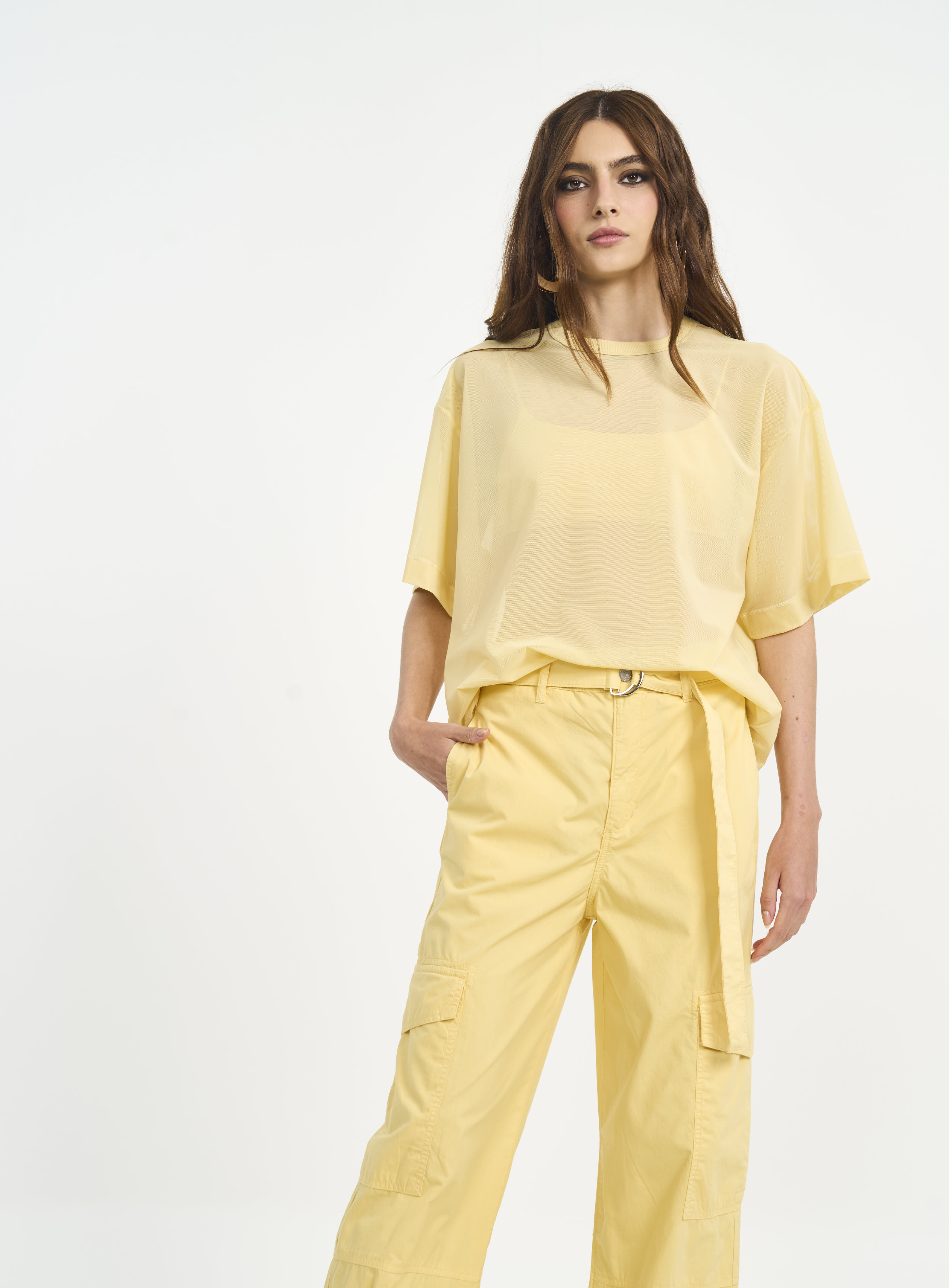 CAMISETA TULE G AMARELO SOLENE