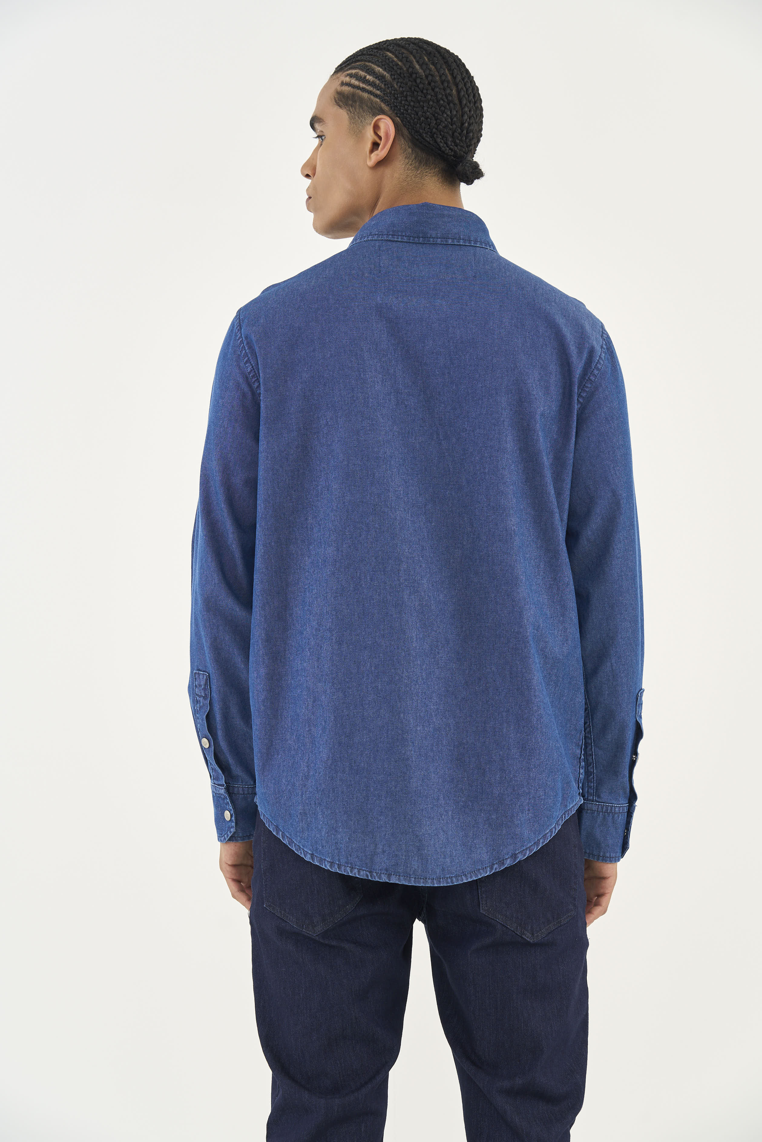 CAMISA JEANS THULIO GG INDIGO