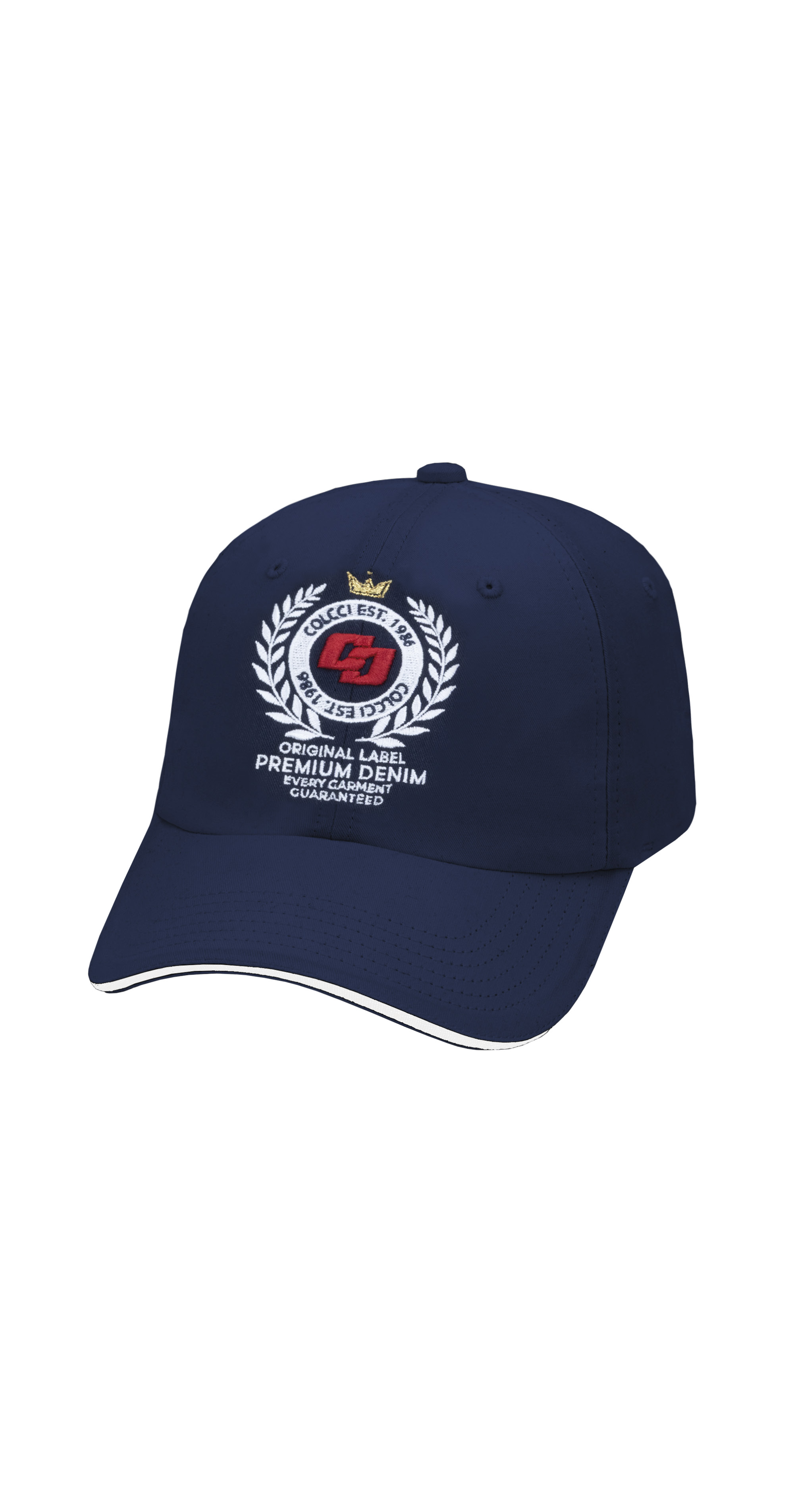 BONÉ COLCCI UNISSEX COM BORDADO FRONTAL U BRANCO