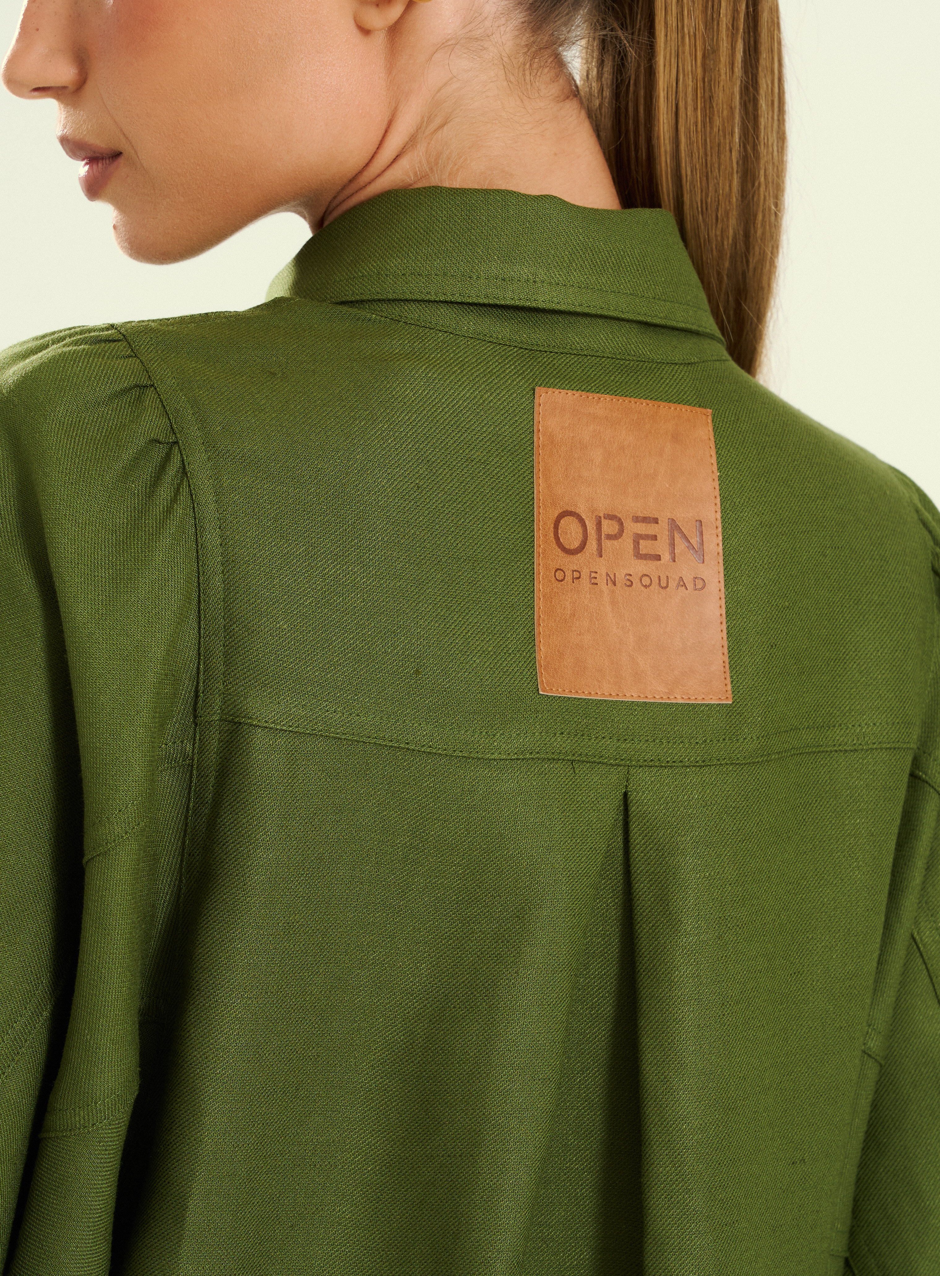 CAMISA LINHO G VERDE CAPER