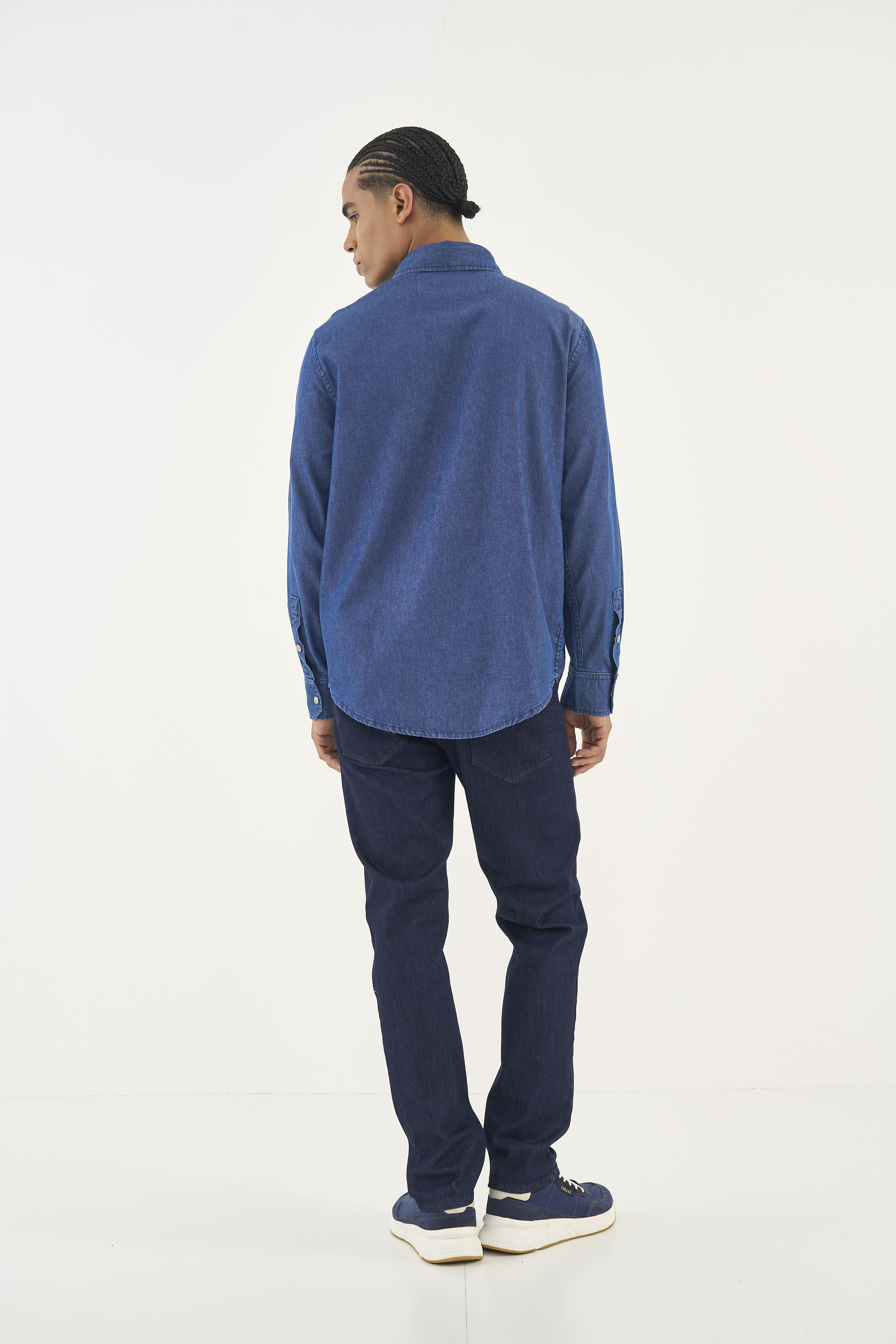 CAMISA JEANS THULIO GG INDIGO