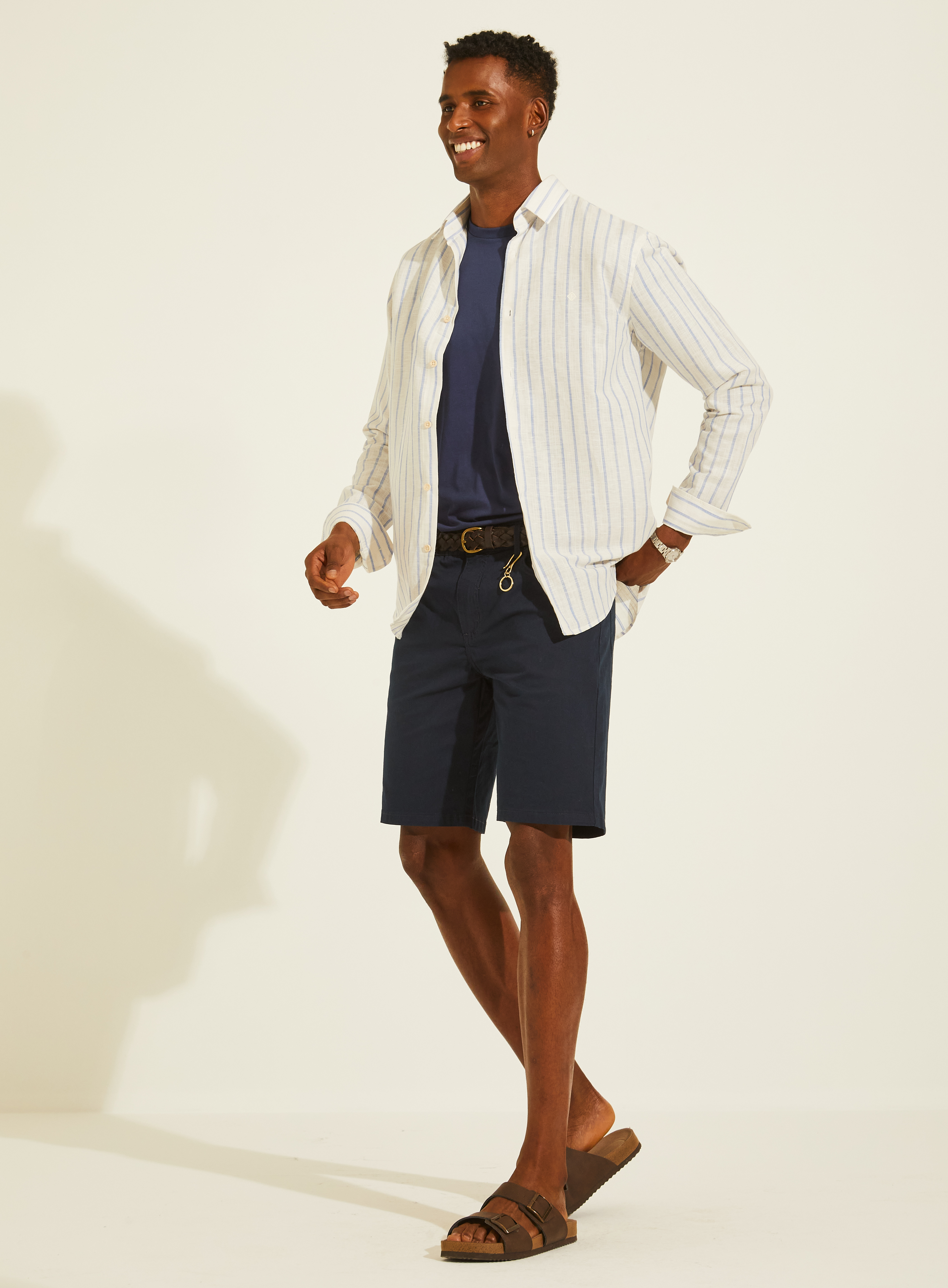 BERMUDA SARJA BENJAMIN 38 AZUL DARKNESS