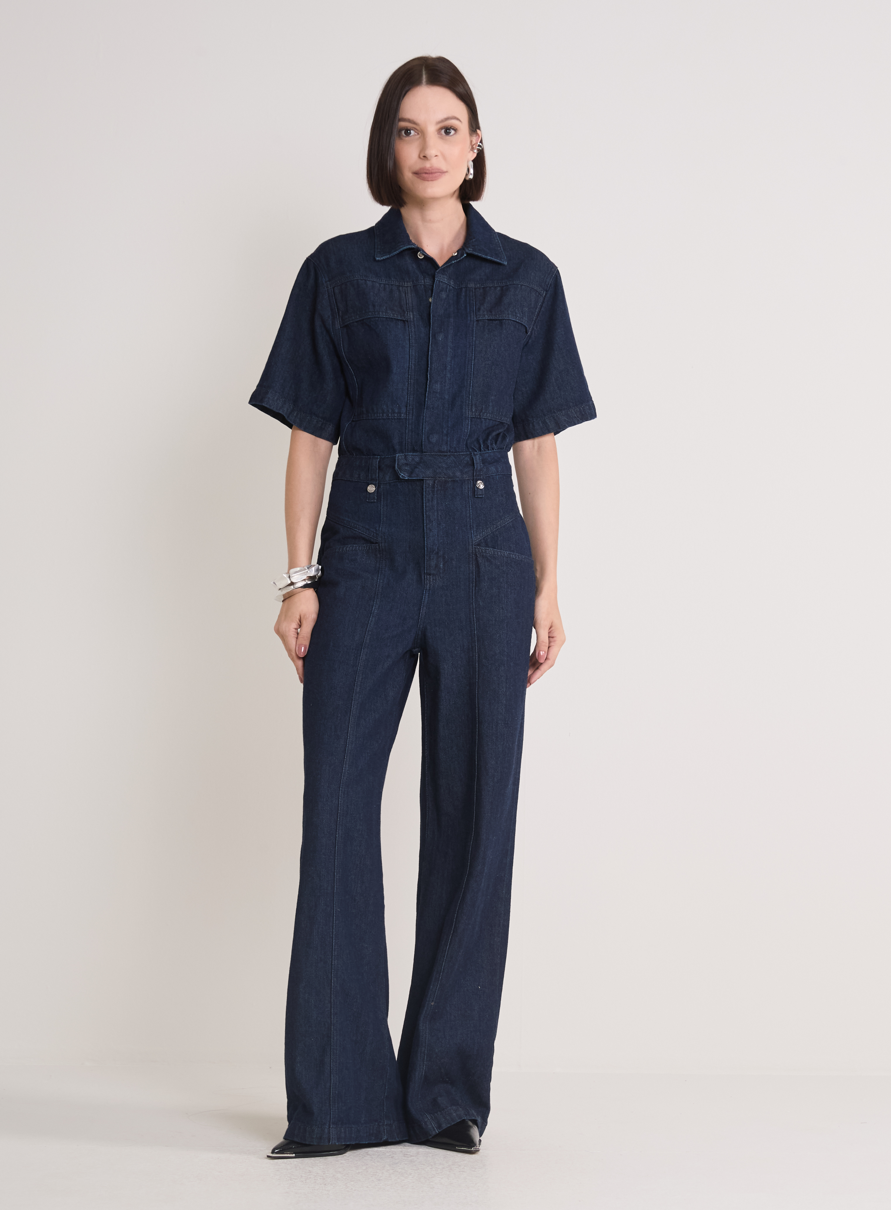 MACACÃO JEANS M INDIGO