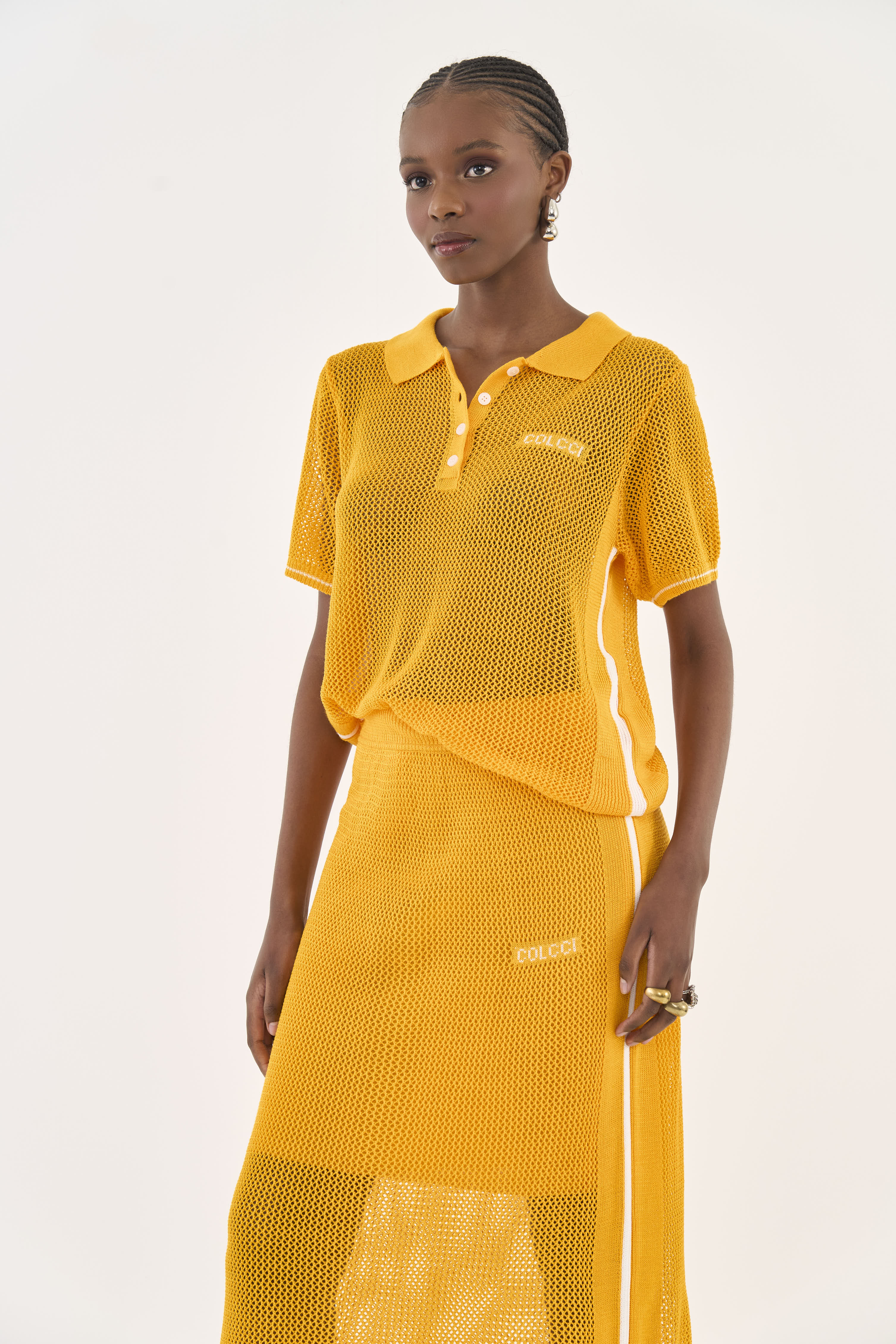 POLO TRICÔ P AMARELO SUN GLOW