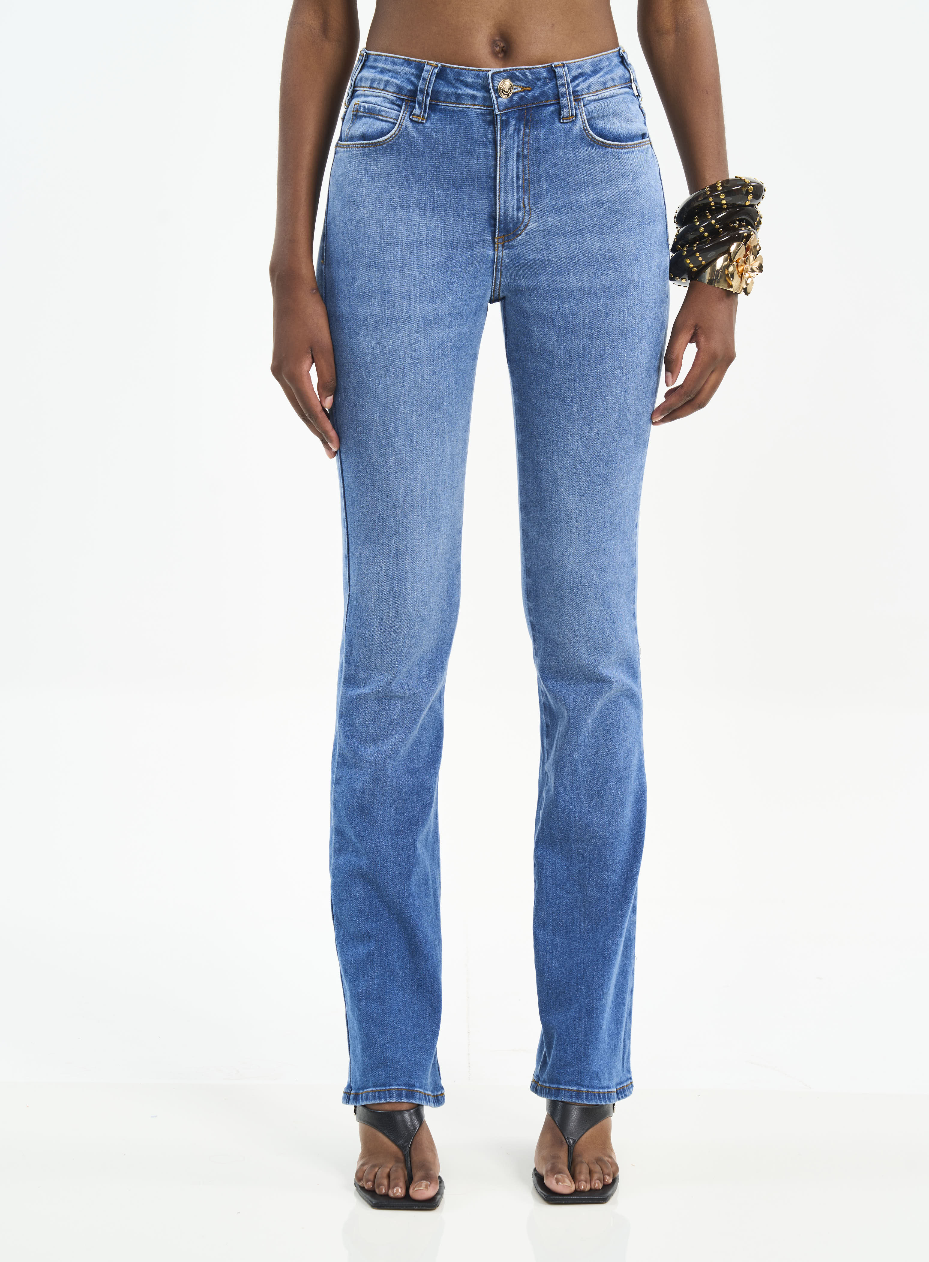 CALÇA JEANS BIA RETA 36 INDIGO
