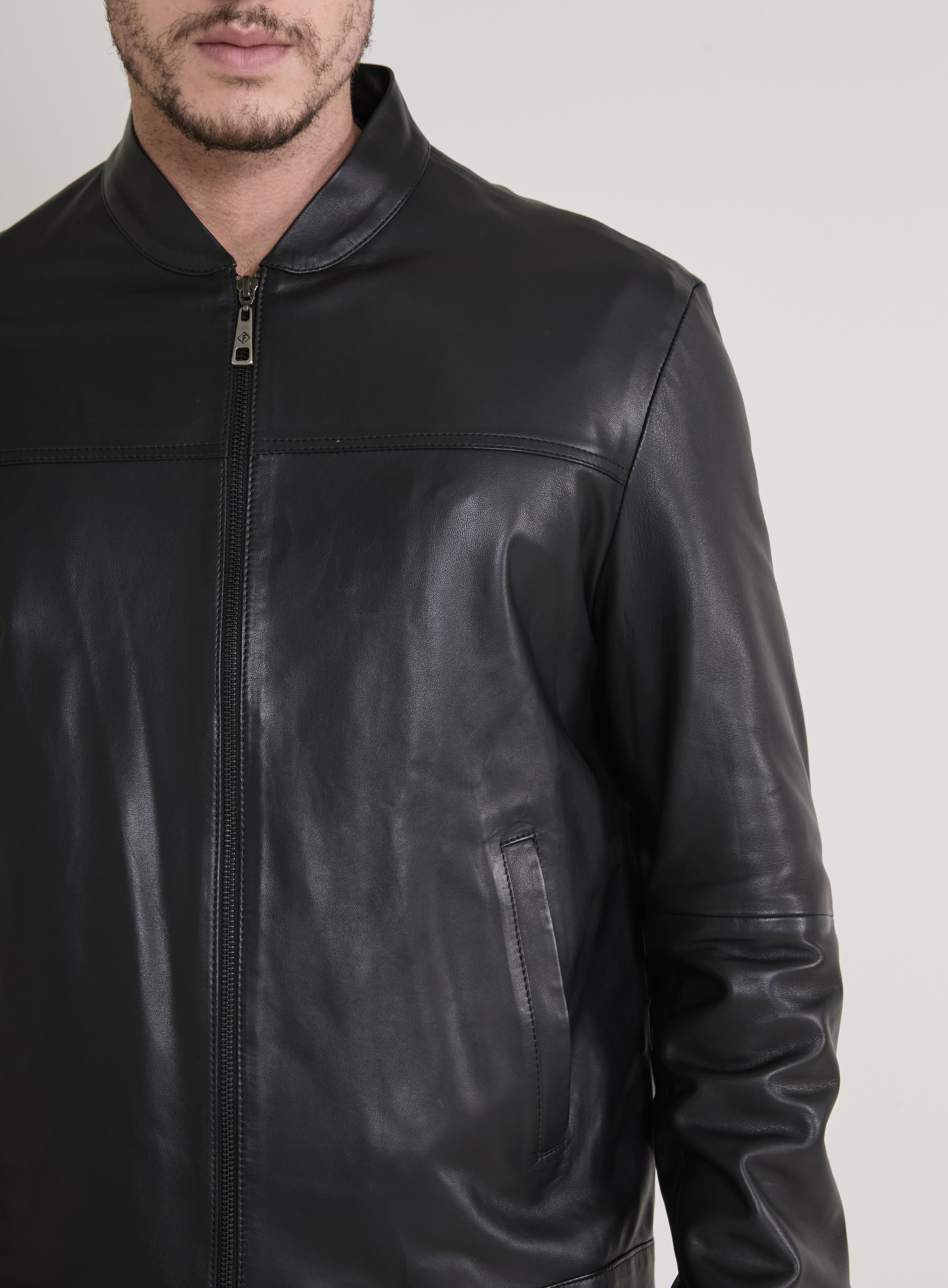 JAQUETA DE COURO G PRETO