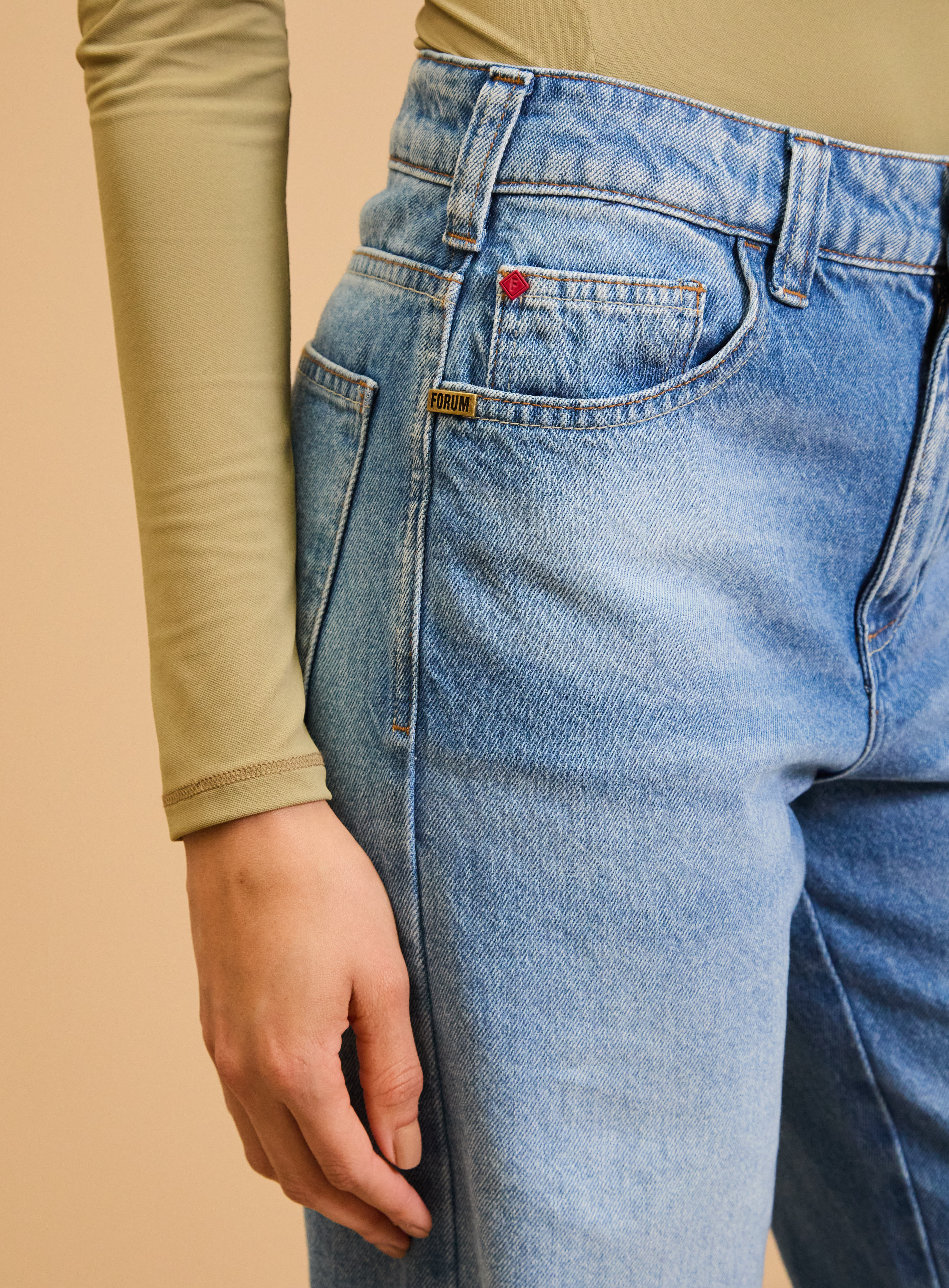 CALÇA JEANS RAQUEL WIDE LEG 38 INDIGO