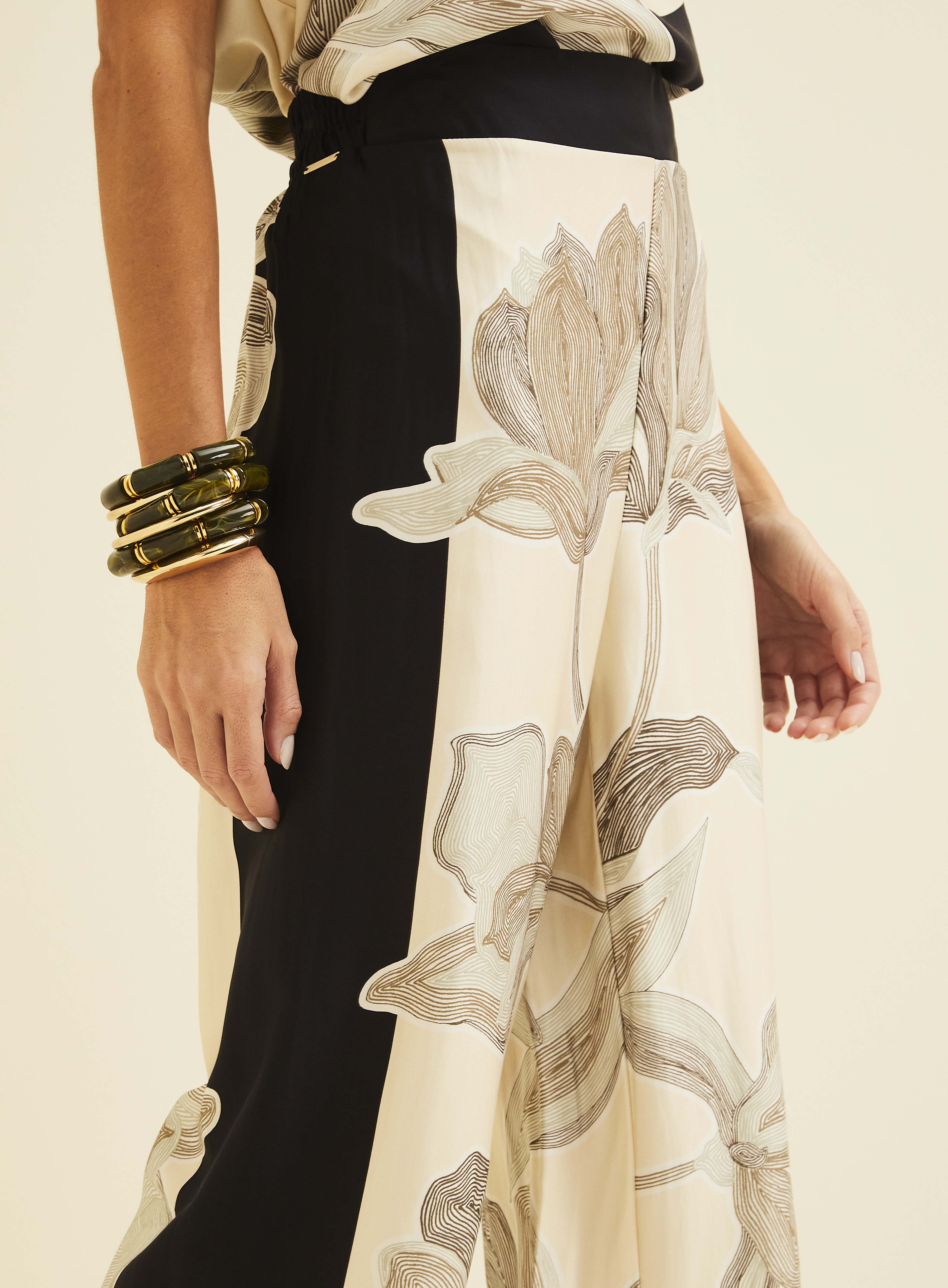 CALÇA ESTAMPADA P BOTANICAL LINES