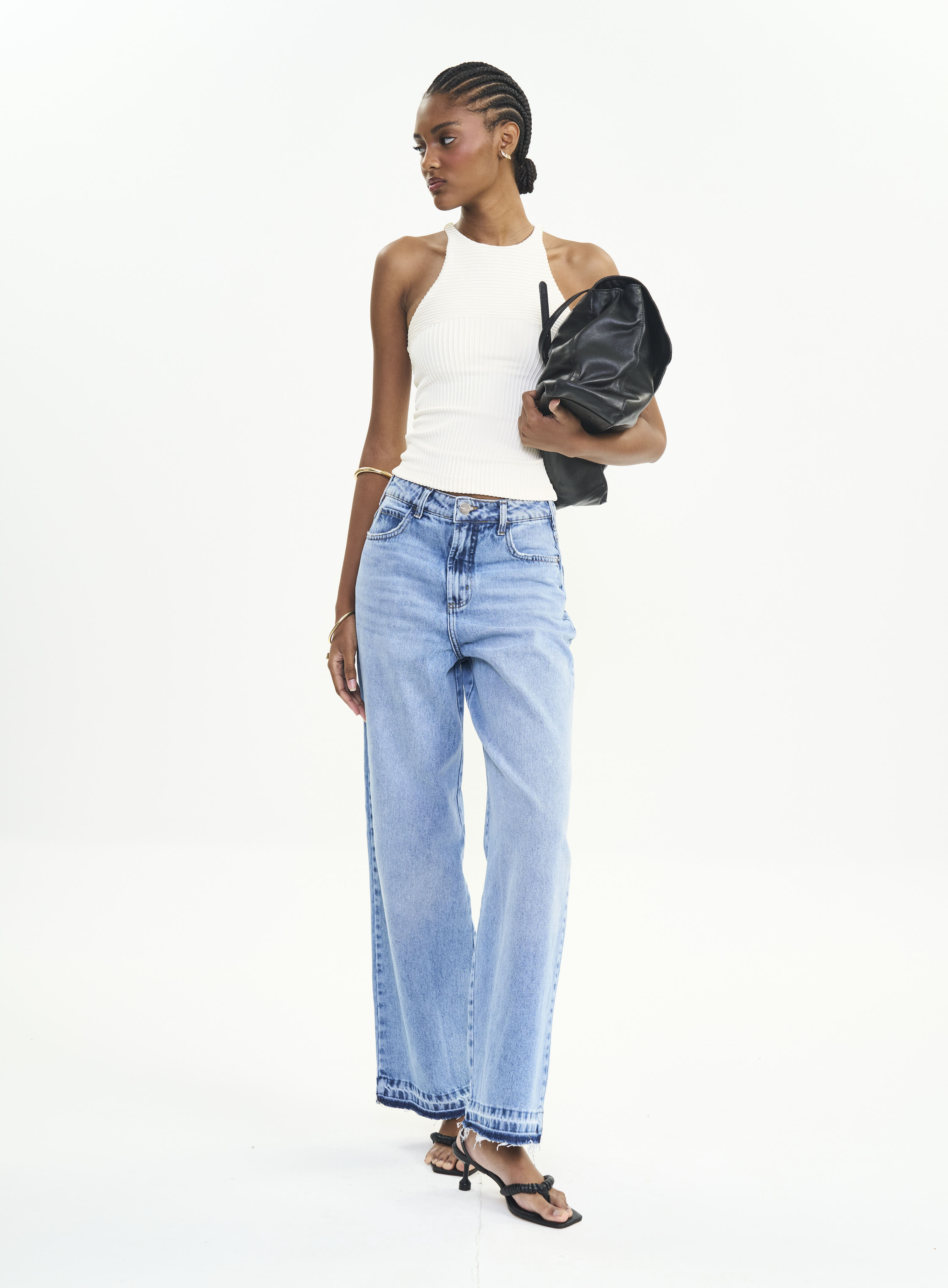CALÇA JEANS BRUNA LOW 34 INDIGO