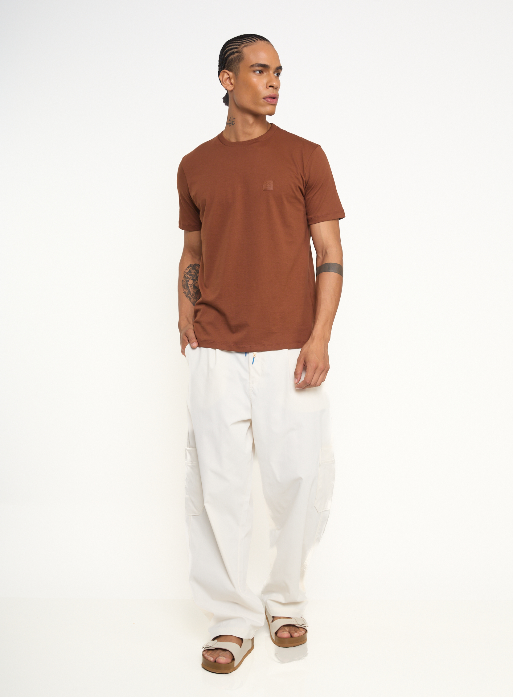 CAMISETA COLCCI G MARROM CARVALHO