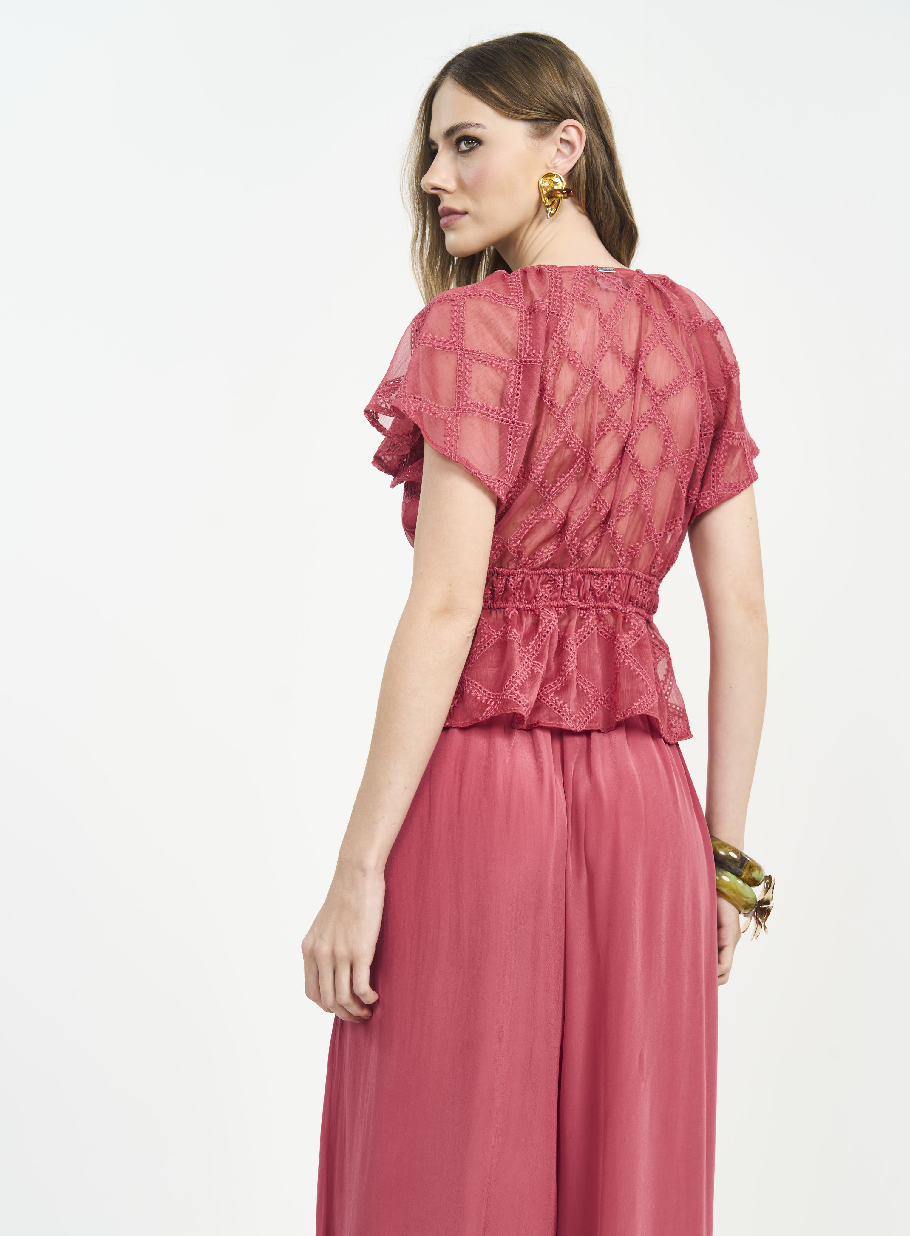 BLUSA BORDADA M ROSA DANDY