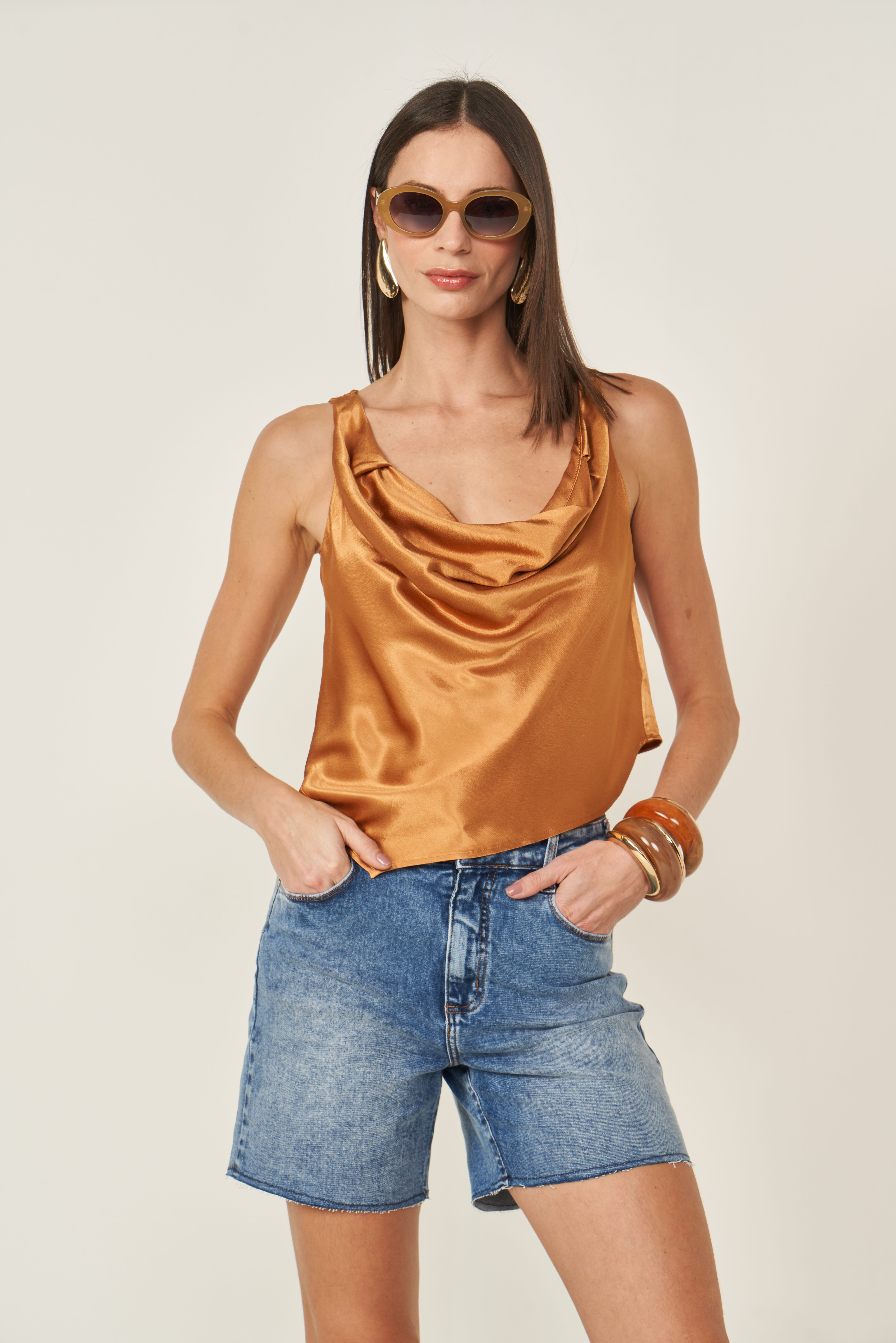 BLUSA COLCCI G BEGE BELGATI