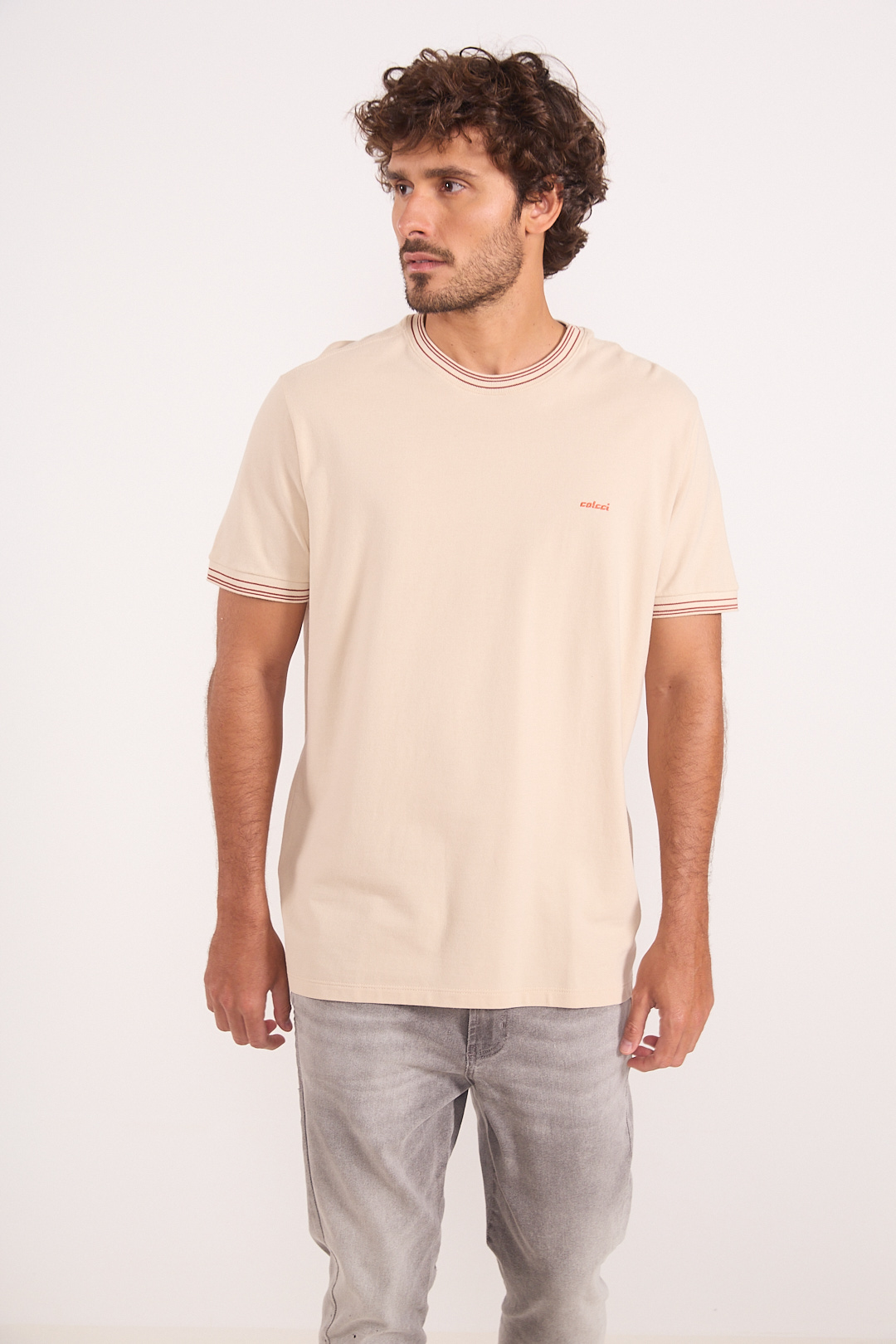 CAMISETA COLCCI M BEGE TAUPE