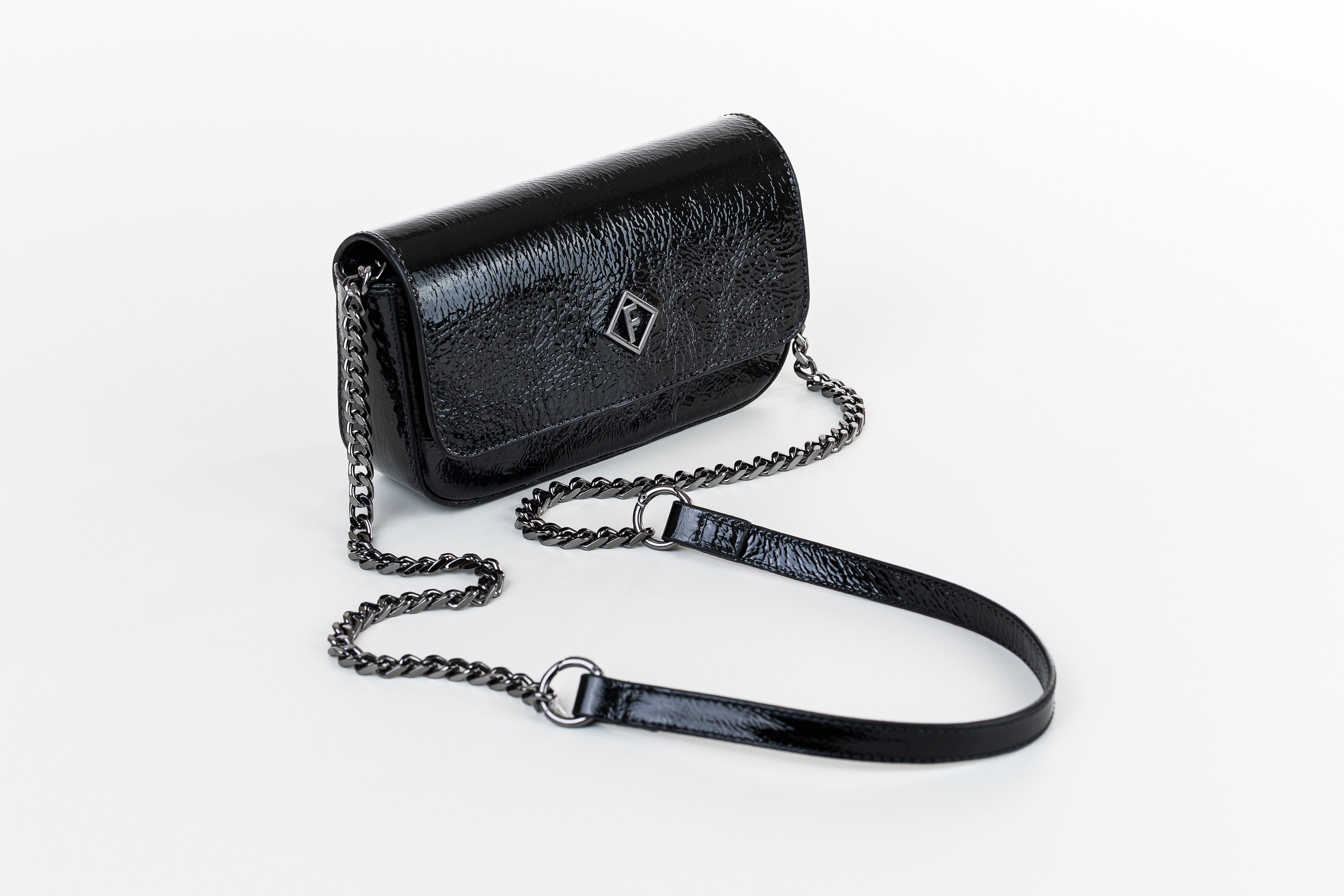 BOLSA COLCCI CROSSBODY AYLA VERNIZ U MARROM TIMUR