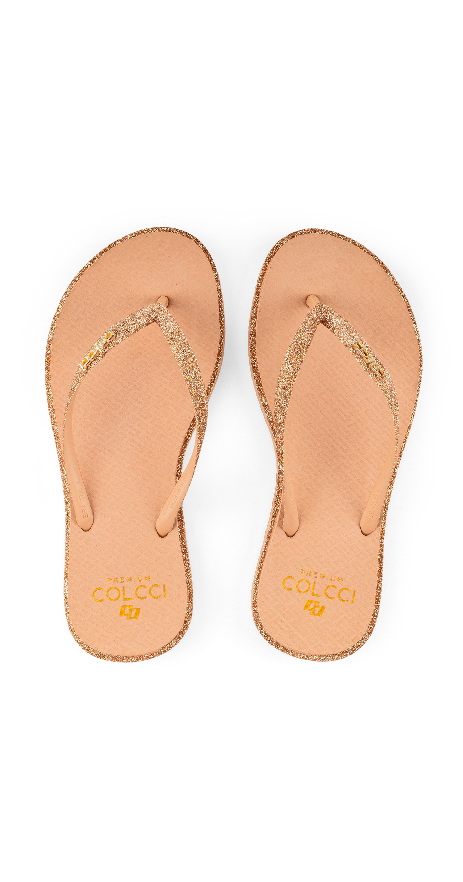 CHINELO COLCCI GLITTER SLIM - PILOTO 35-36 HOLOGRA