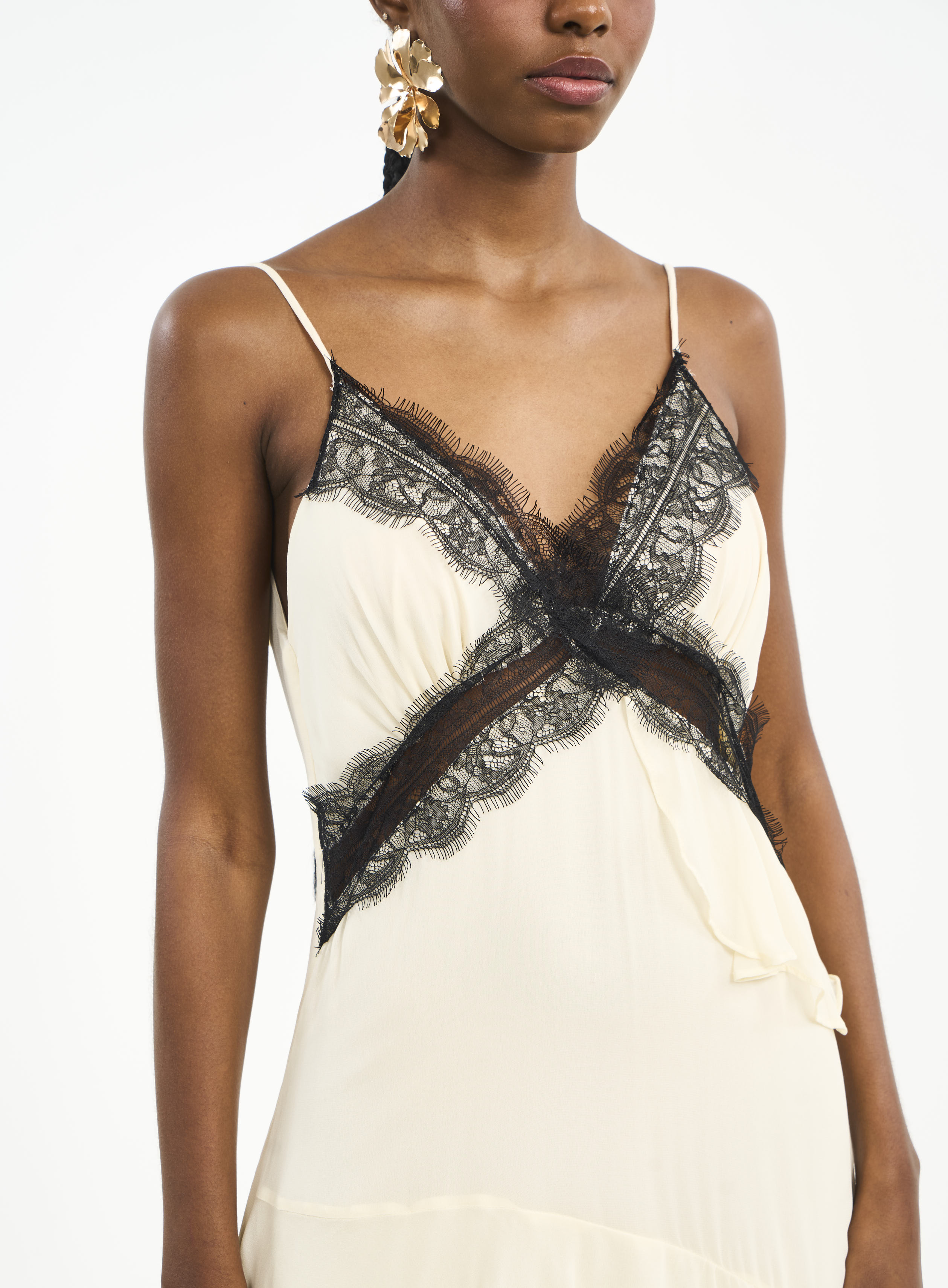 VESTIDO COLCCI P BEGE AFFOGATO