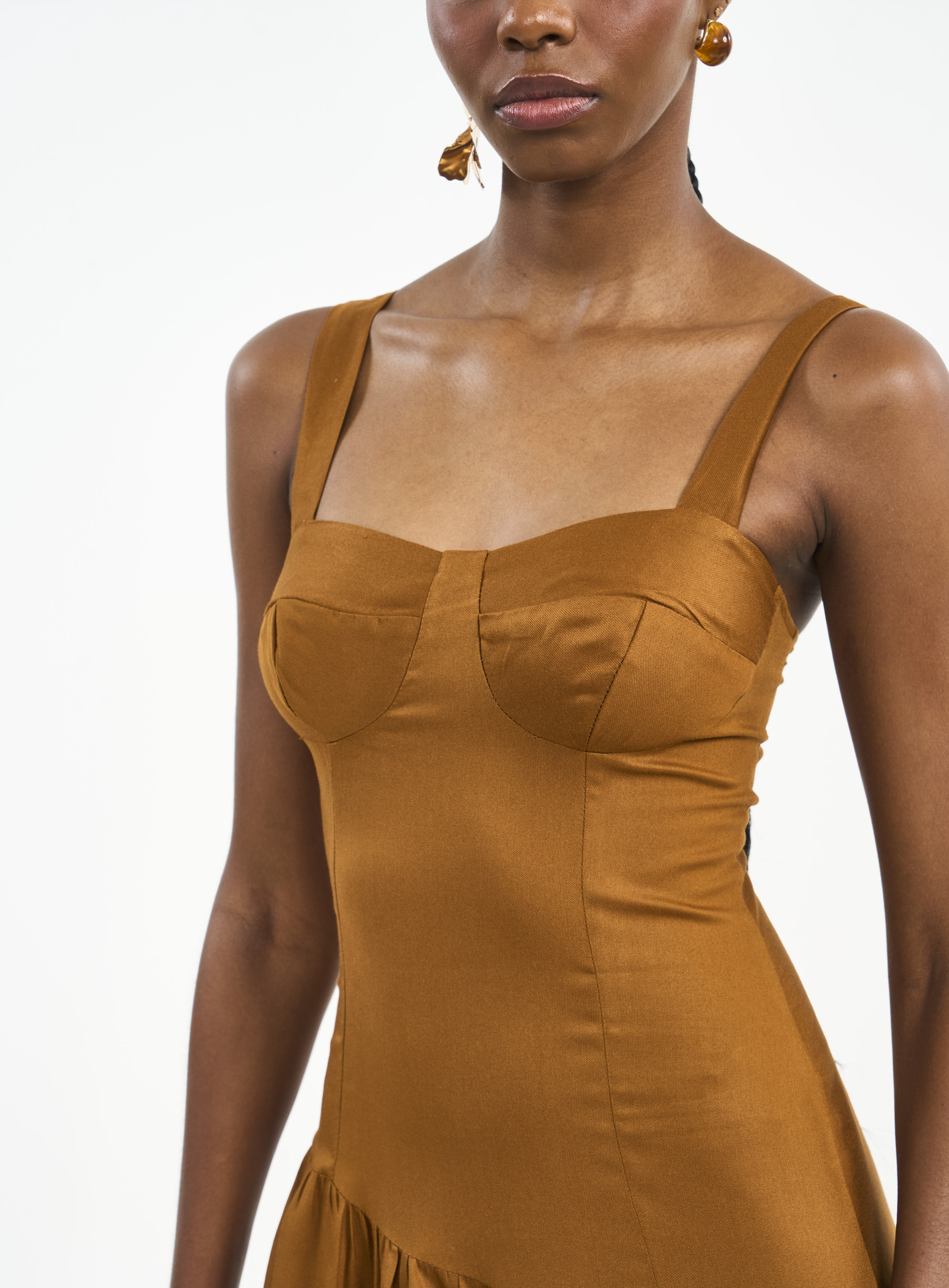 VESTIDO COLCCI M MARROM DROME