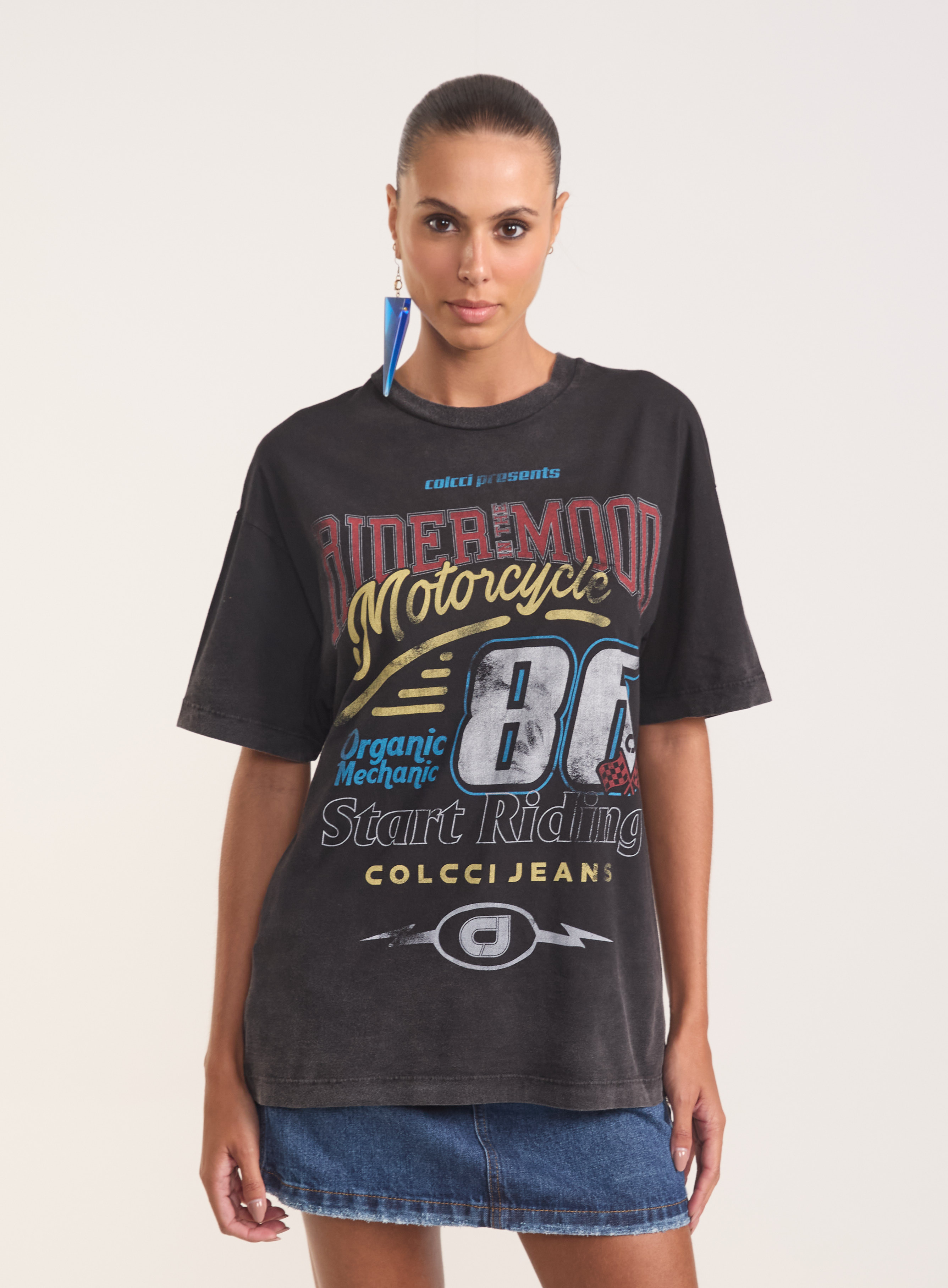 CAMISETA ESTAMPADA M PRETO