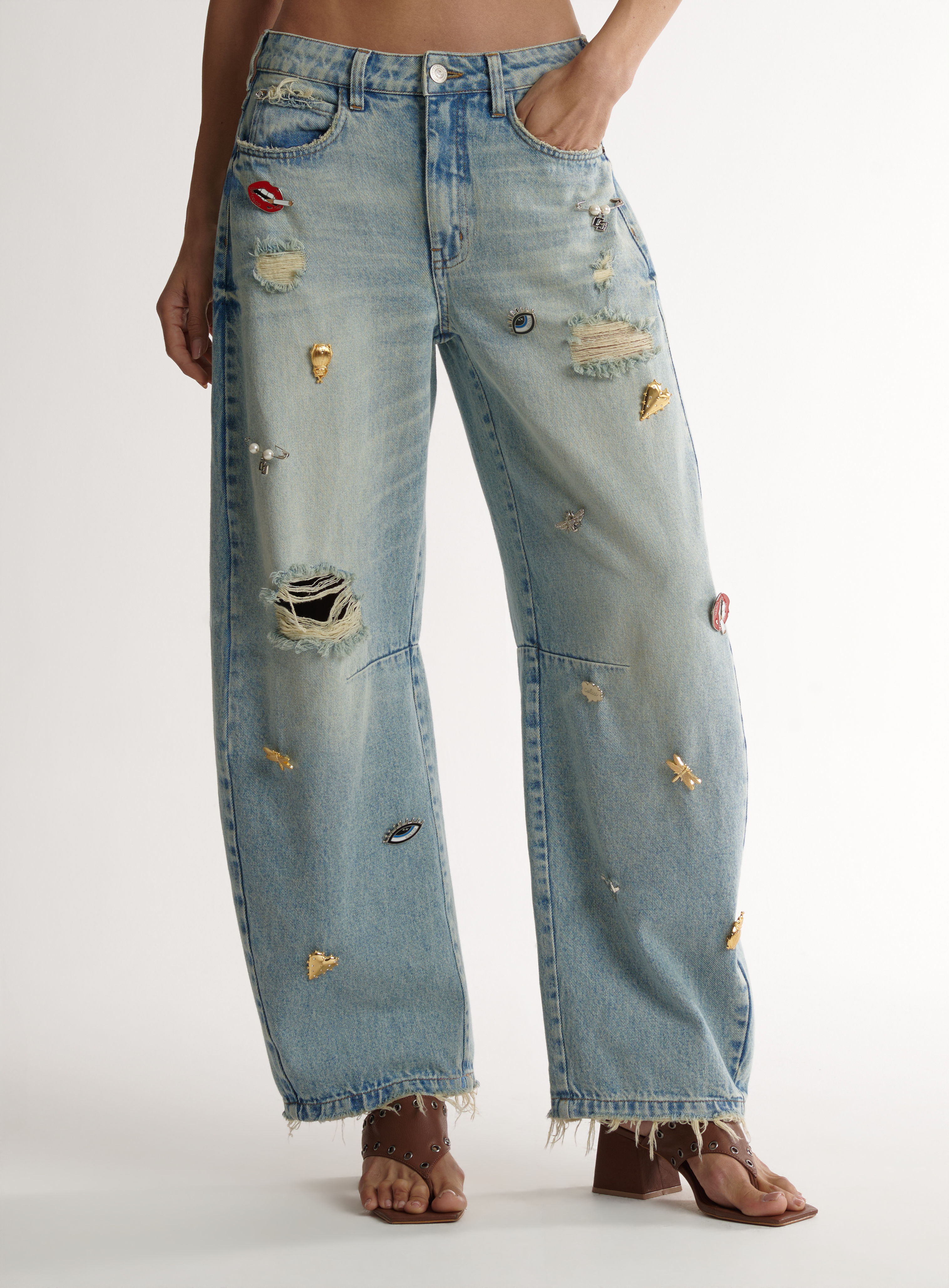 CALÇA JEANS BARRIL 40 INDIGO