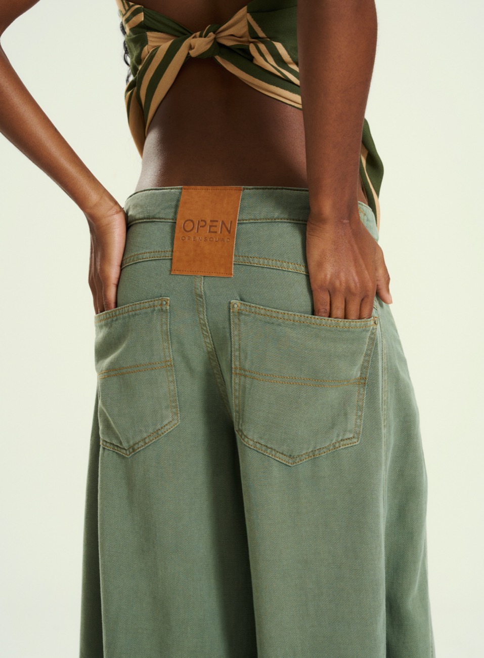 CALÇA SARJA BASIC COMFORT 36 VERDE CAPER