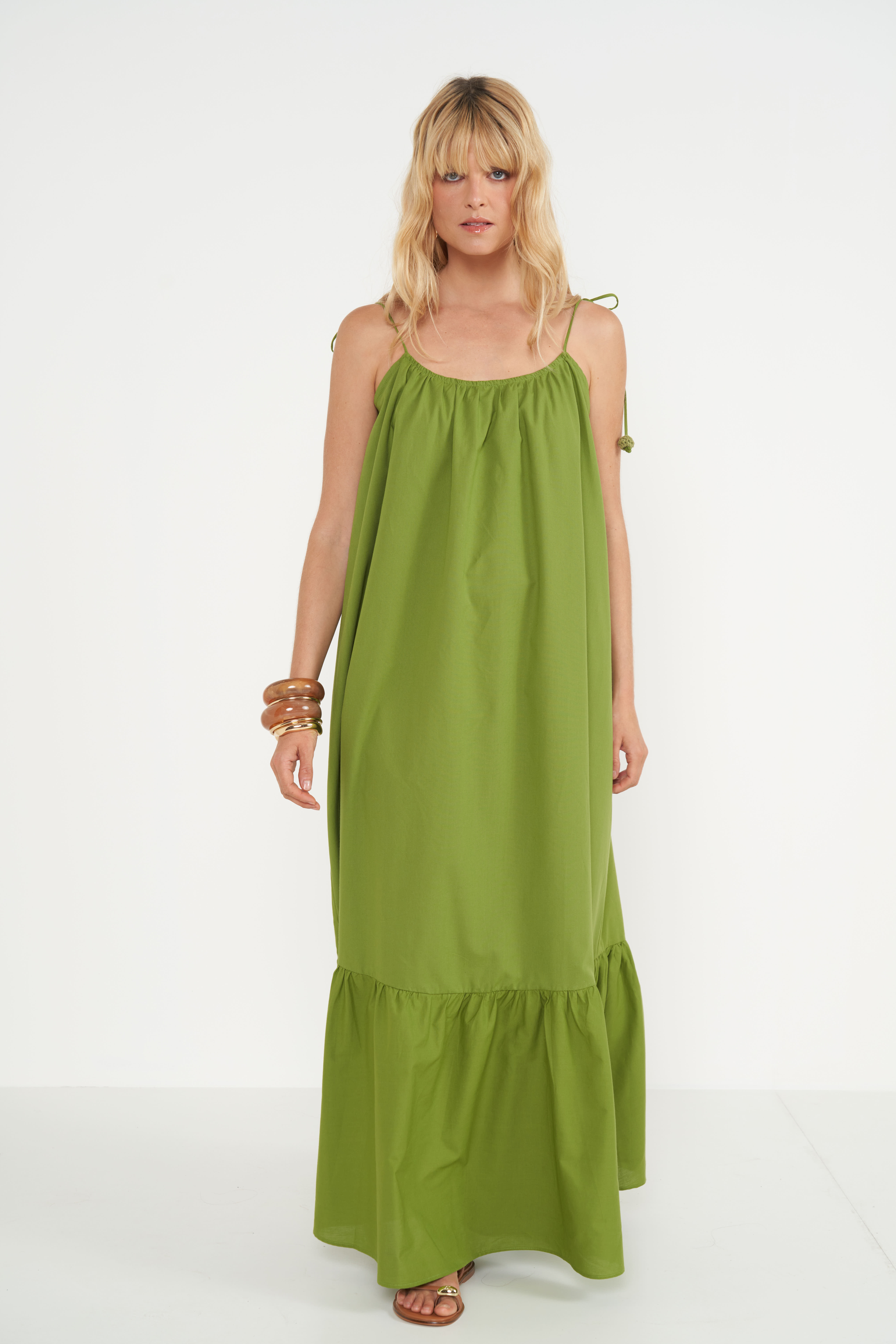 VESTIDO COLCCI G VERDE YUCA