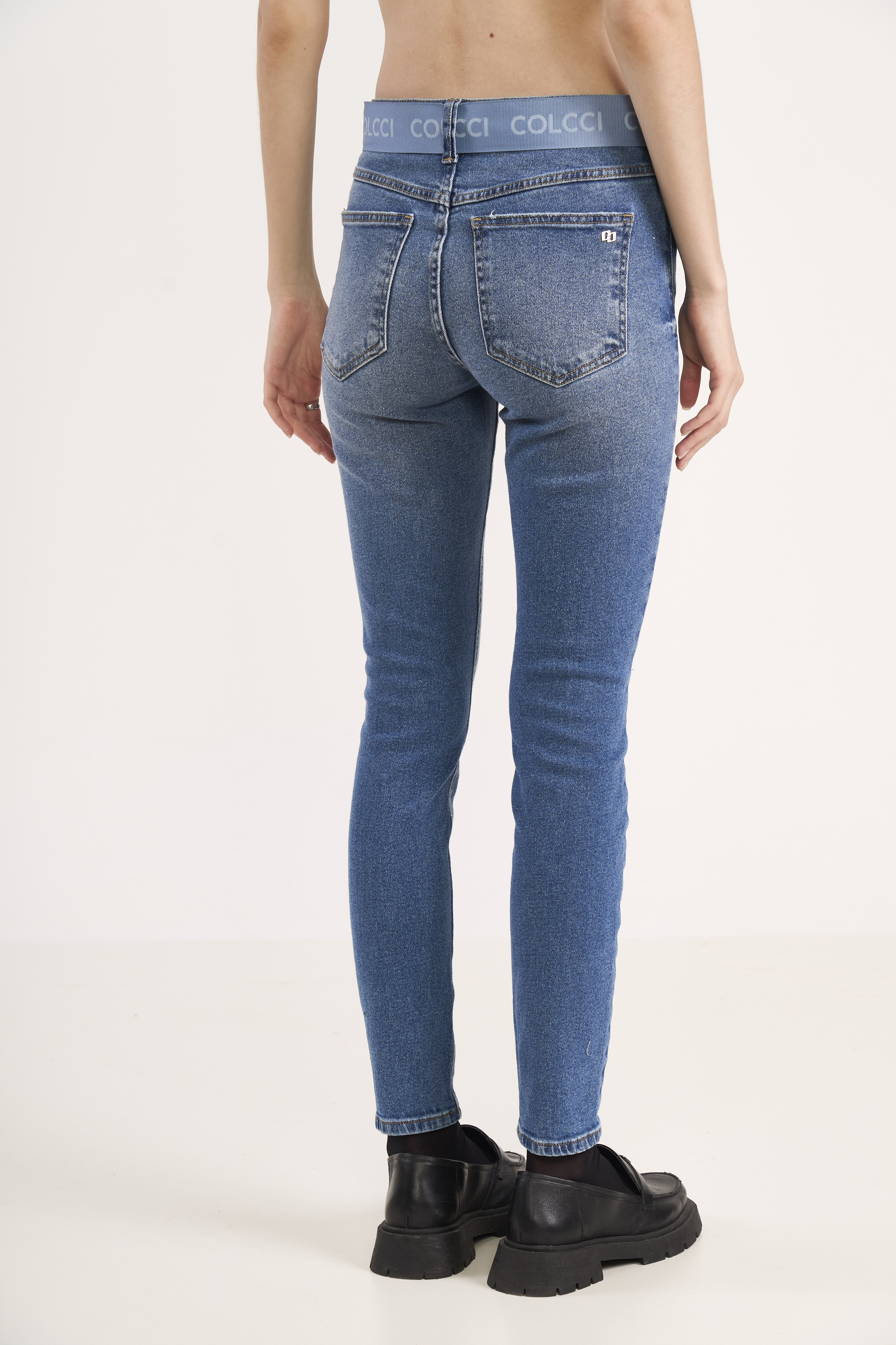 CALÇA JEANS BIA COM CINTO 40 INDIGO