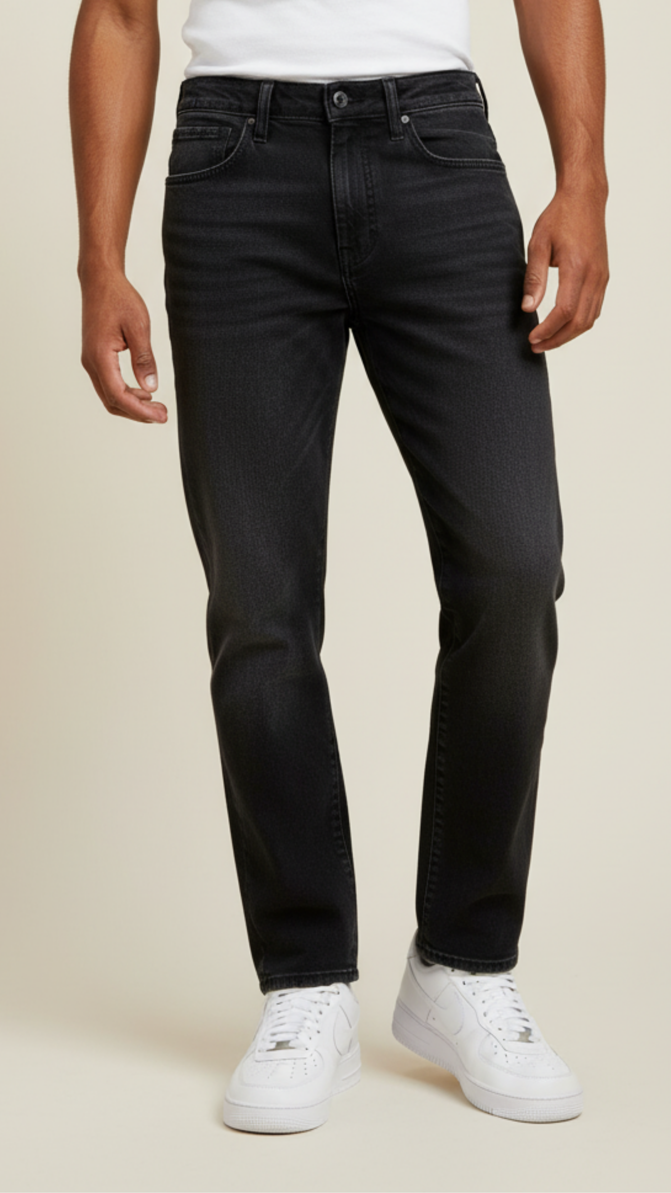 CALÇA JEANS BAGGY 42 IND.PRETO