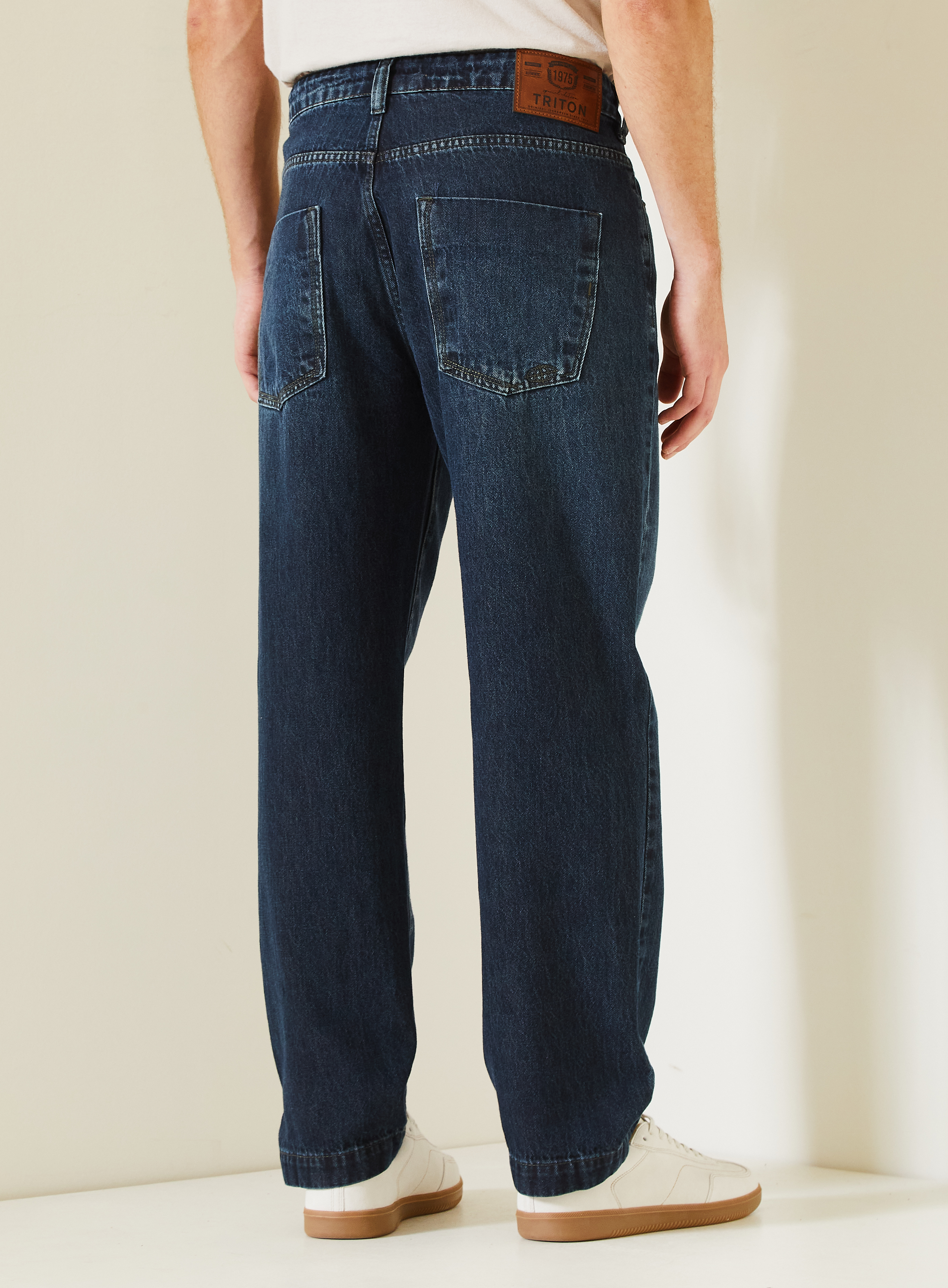 CALÇA JEANS RETA 42 INDIGO