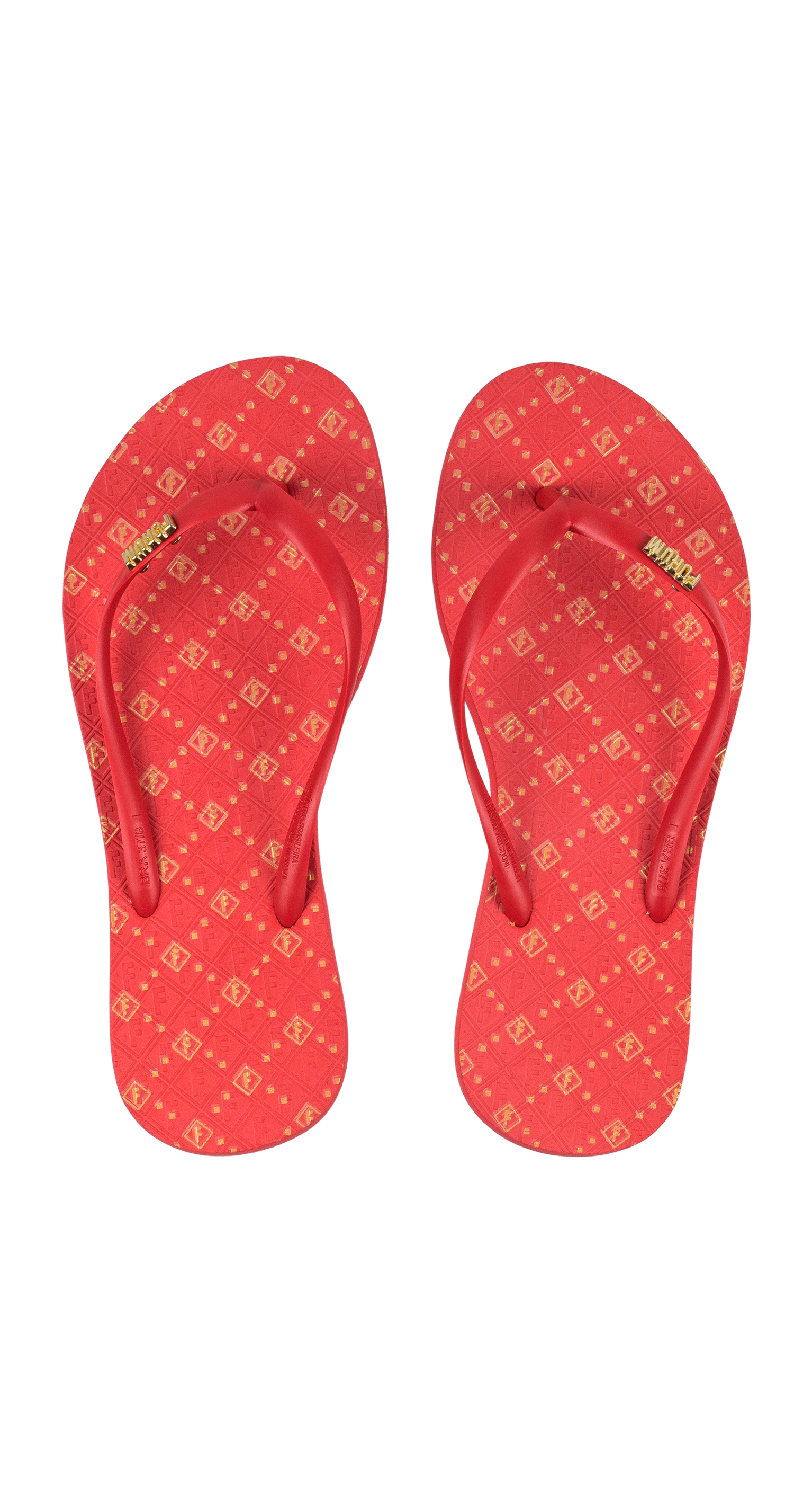 CHINELO FEM FORUM MONOGRAMA 35-36 MARROM ANIS