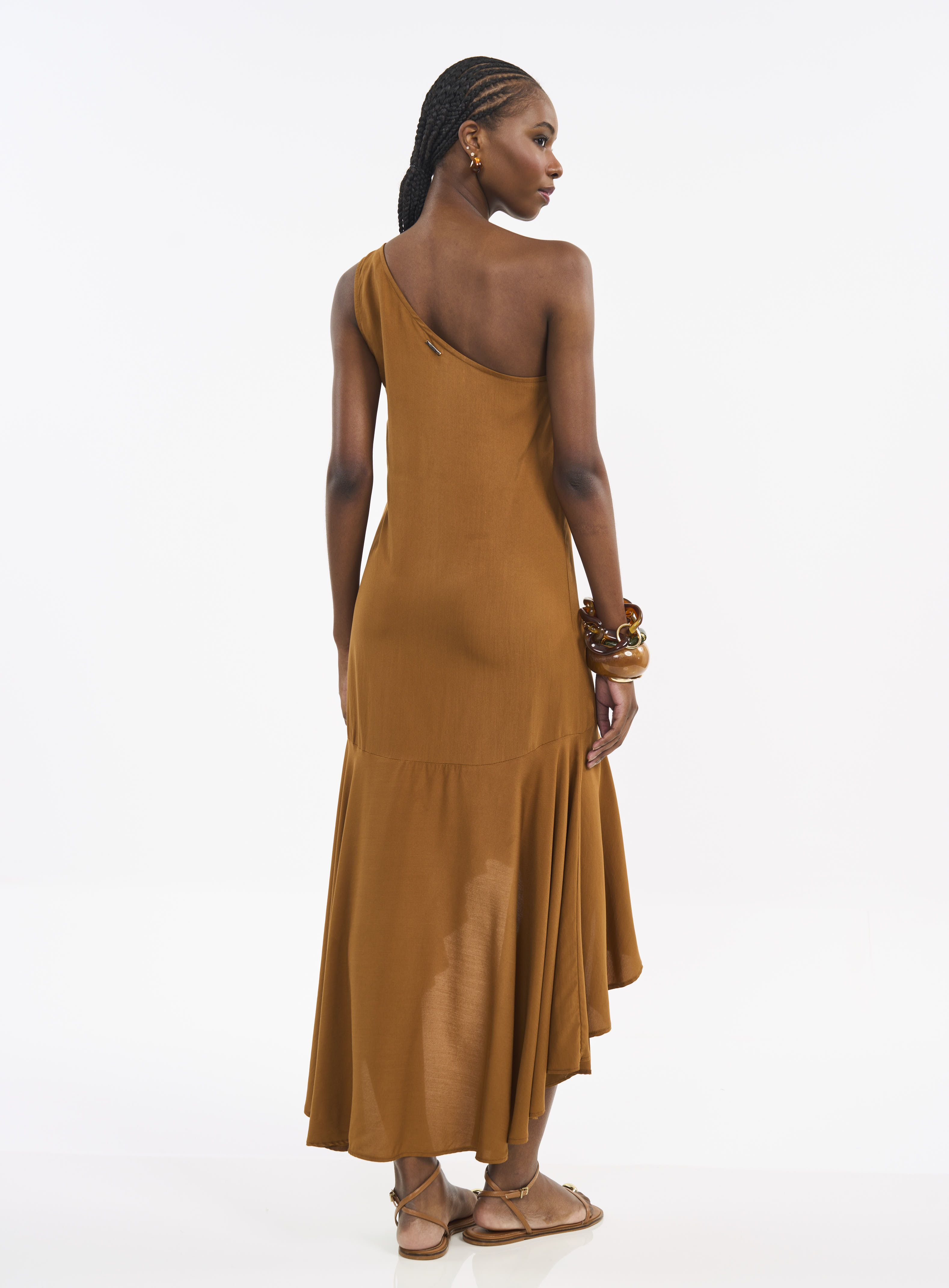 VESTIDO COLCCI M MARROM DROME