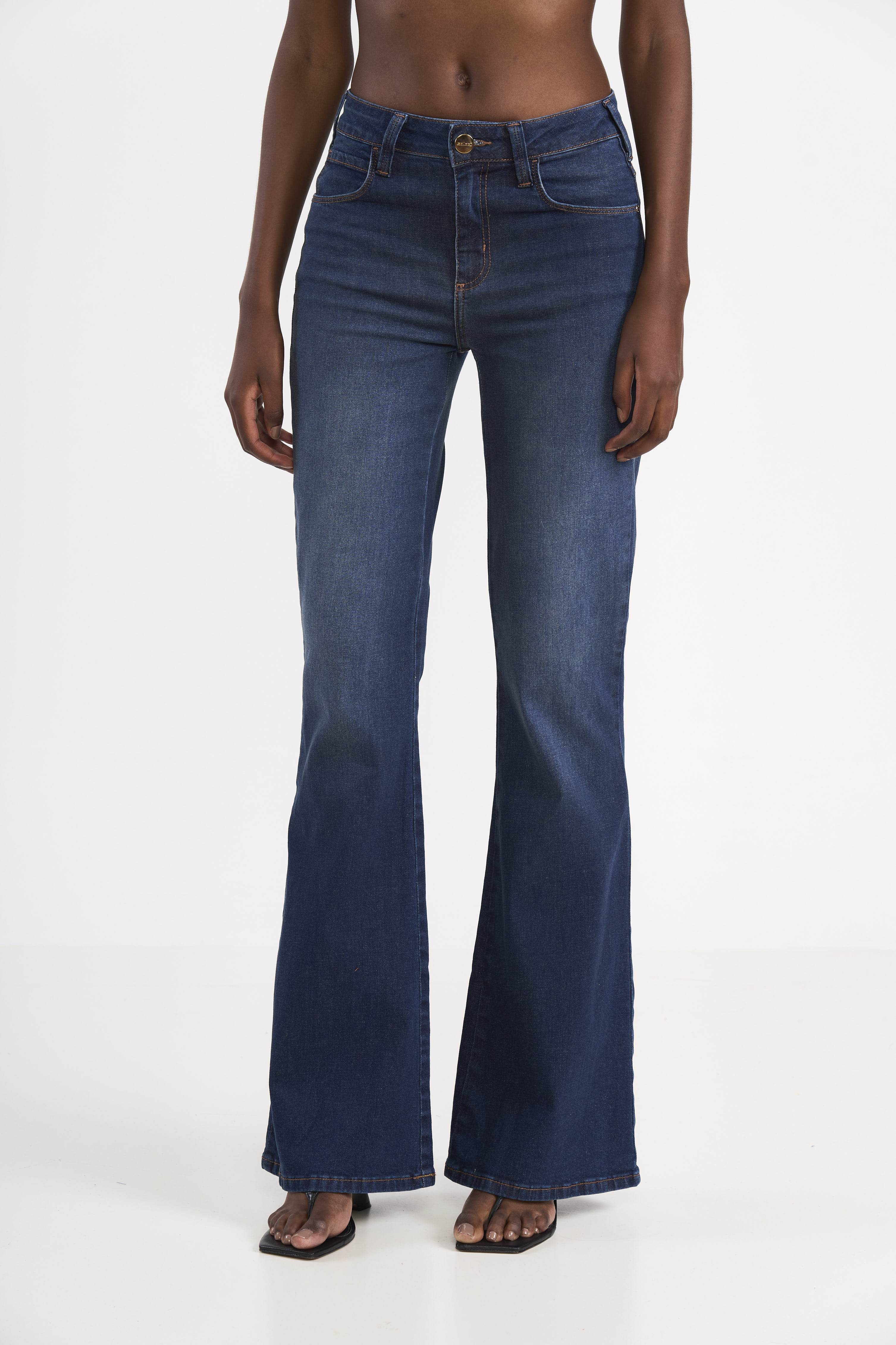 CALÇA JEANS BIA FLARE 38 INDIGO