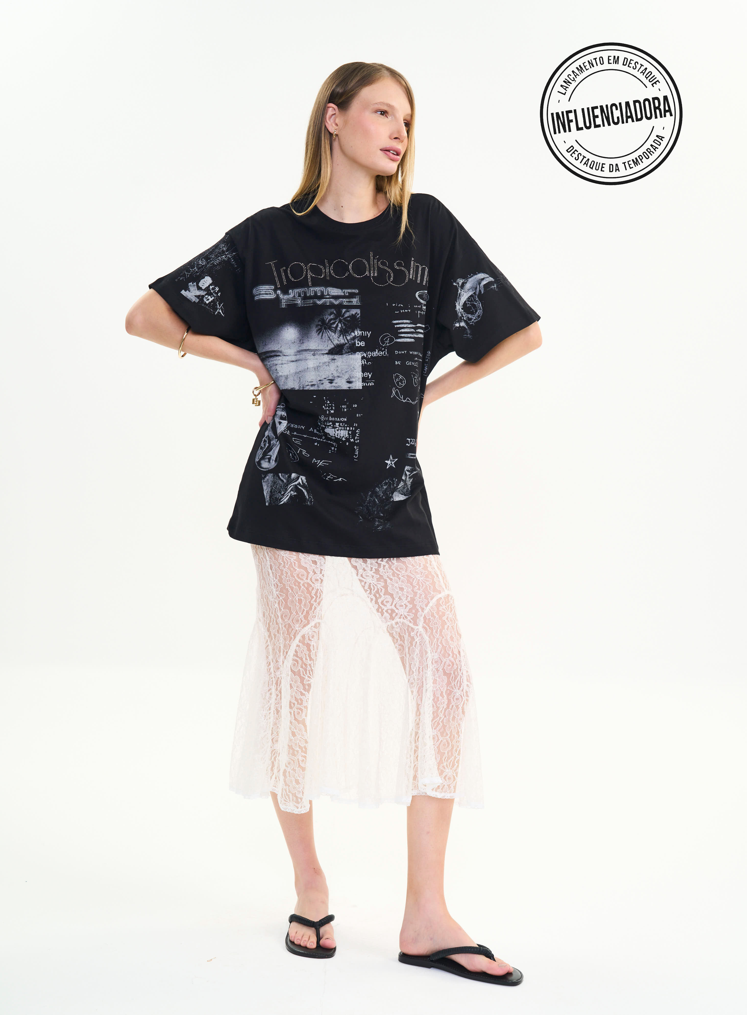 CAMISETA COLCCI M PRETO