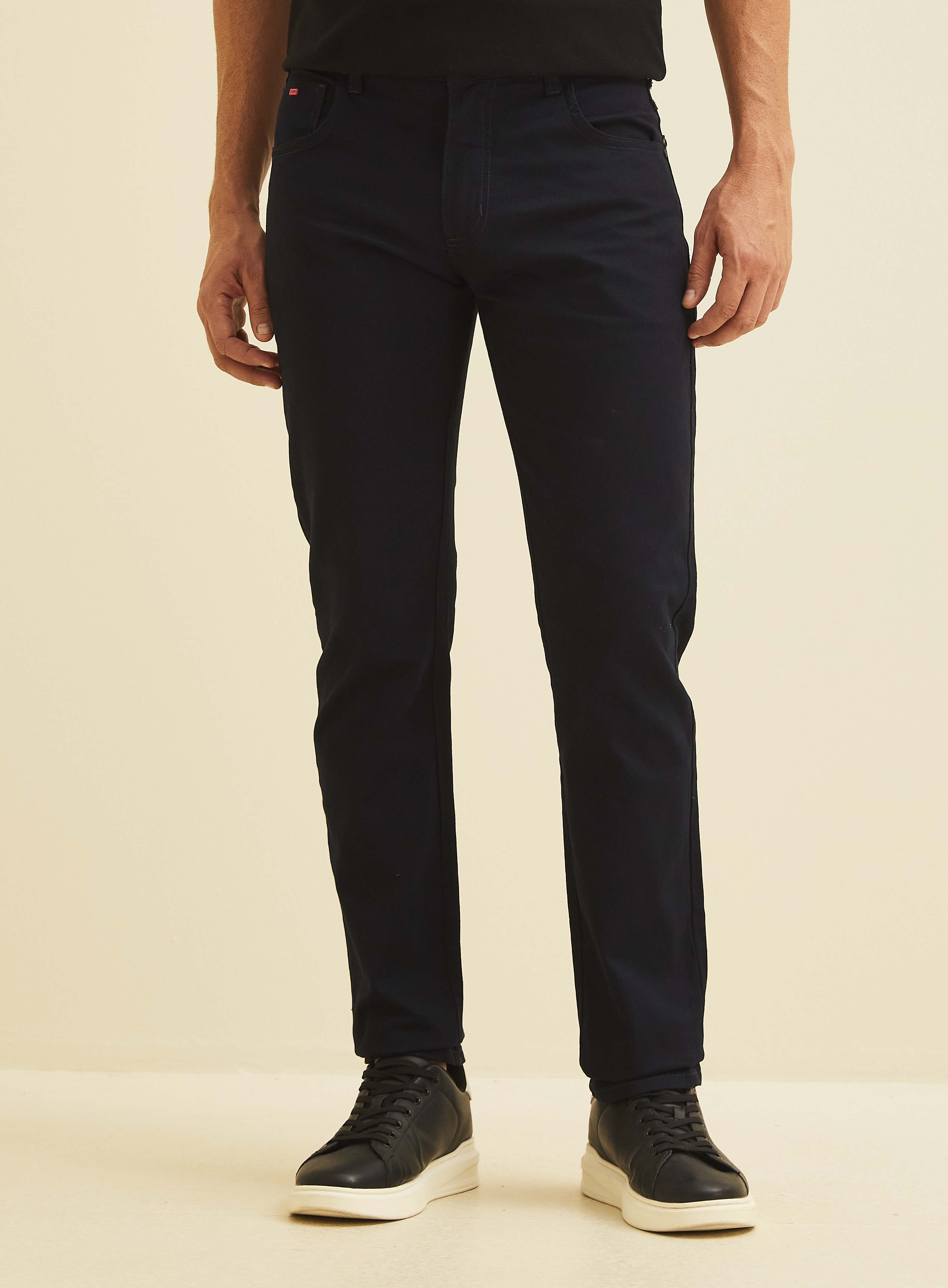 CALÇA SARJA PAUL SLIM 38 AZUL DARKNESS